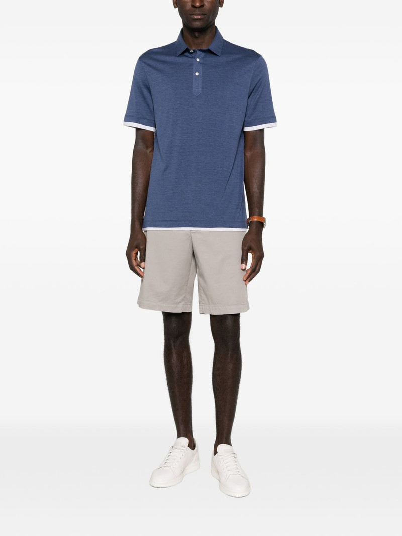 Brunello Cucinelli button trim polo shirt outlook