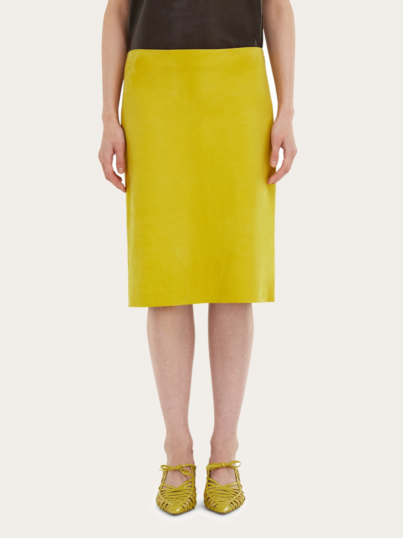 FERRAGAMO Nubuck pencil skirt outlook