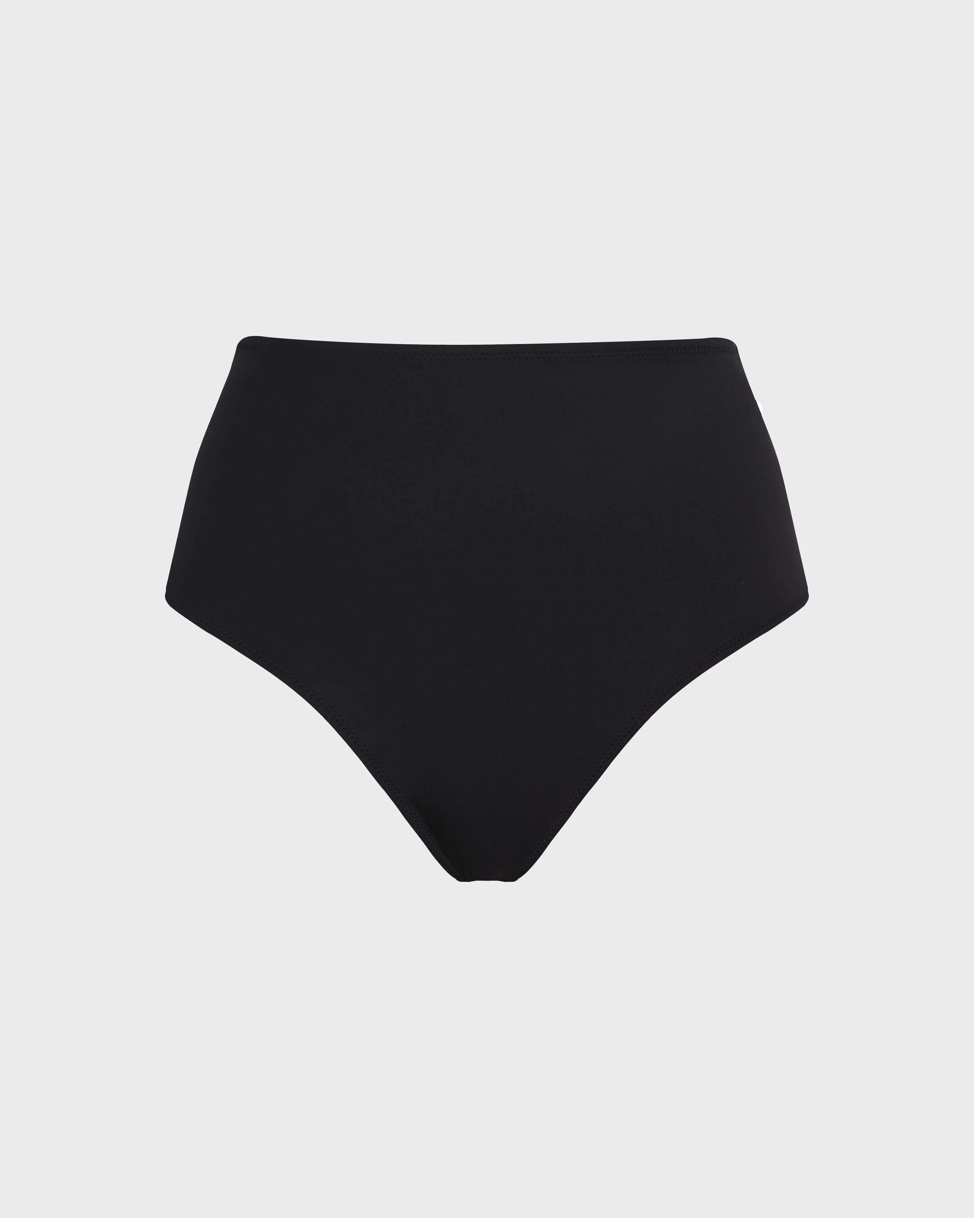 WOMEN HIGH-WAISTED BIKINI BOTTOM SOLID - 1