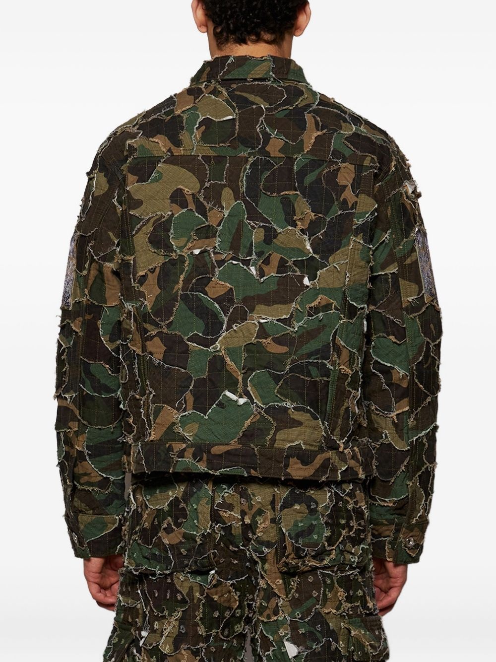 camouflage-print shirt jacket - 5
