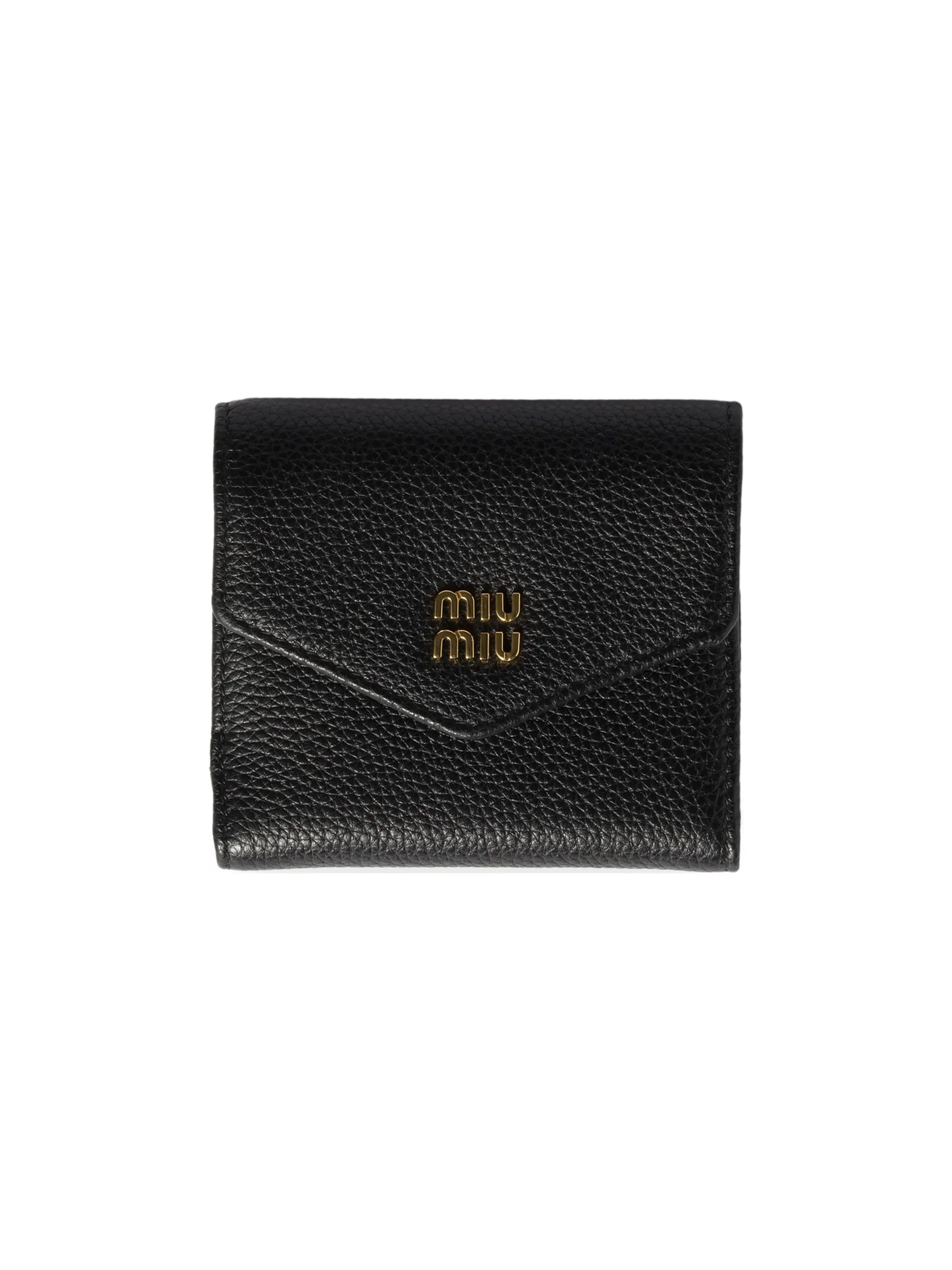 Women's Small Leather Wallet - Black - 1