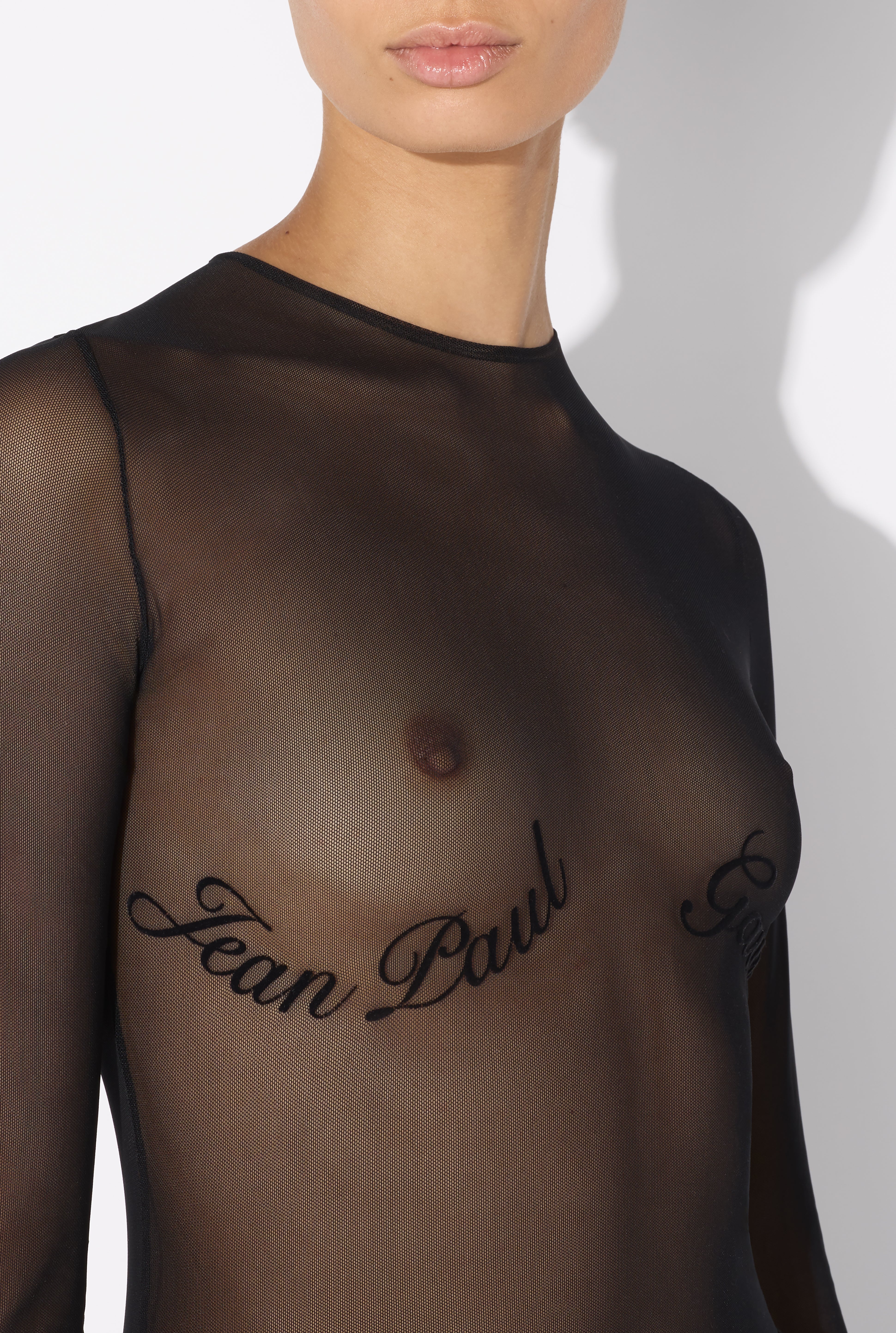 THE JEAN PAUL GAULTIER FLOCKED TOP - 5