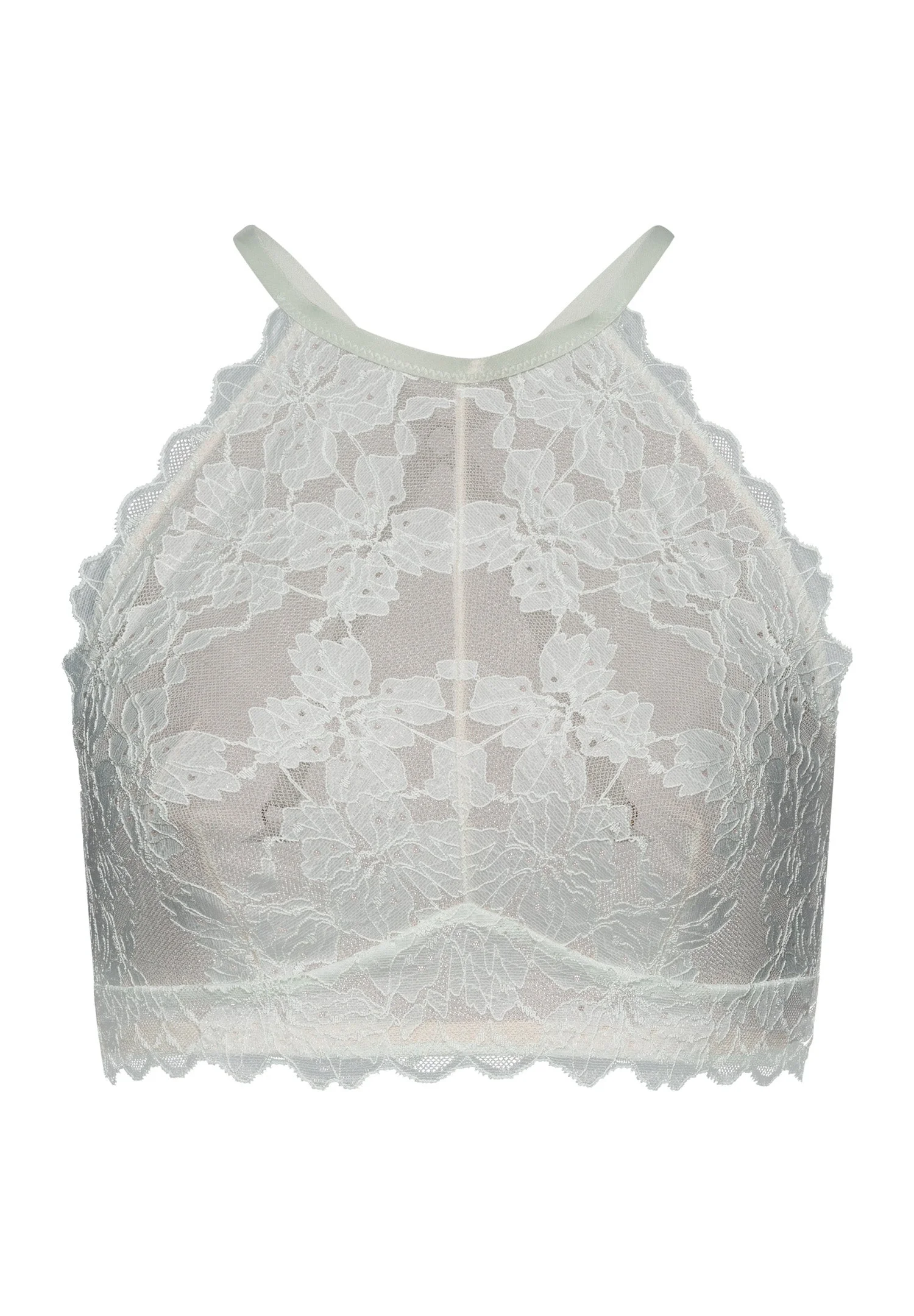 Anais Lace Halter Neck Bralette - 1