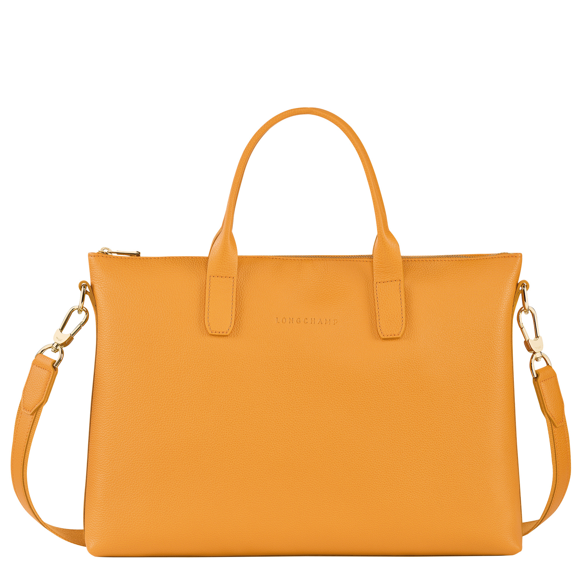 Le Foulonné S Briefcase Apricot - Leather - 1