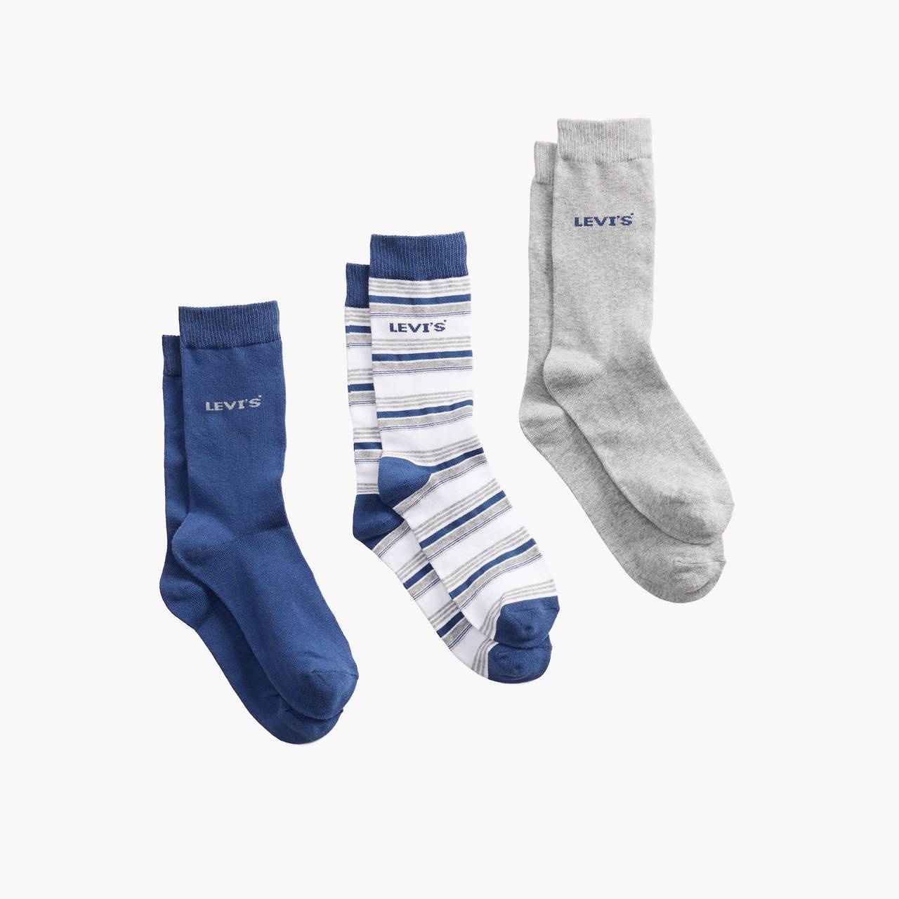 POLO SALT WATER STRIPE REGULAR CUT SOCKS (3-PACK) - 1