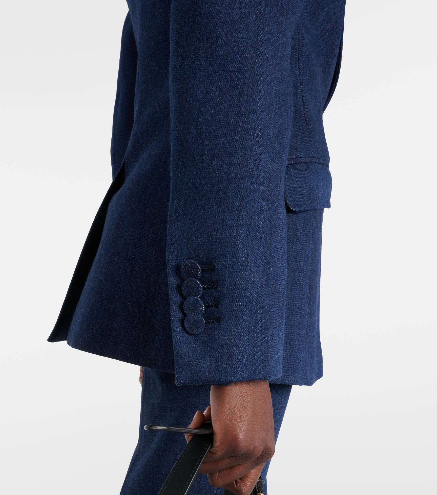 Leiva single-breasted denim blazer - 5