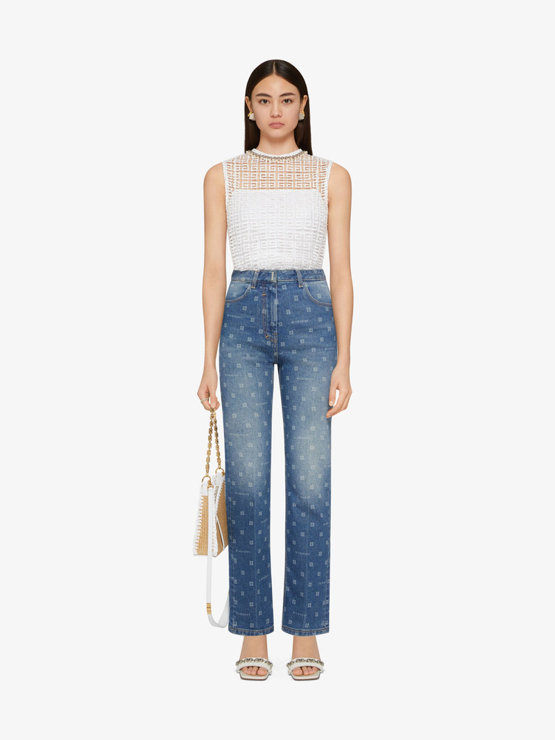 Givenchy SLIM FIT JEANS IN GIVENCHY 4G DENIM outlook