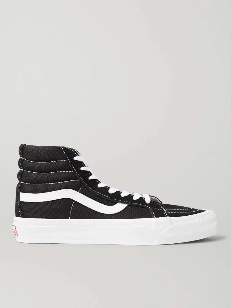 UA OG SK8-Hi LX Leather-Trimmed Canvas High-Top Sneakers - 1