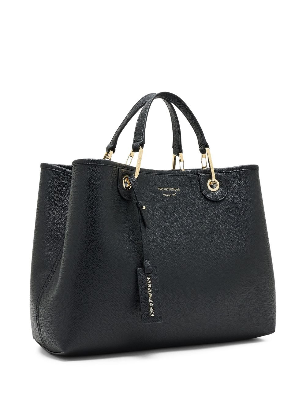 medium grain-leather tote bag - 3
