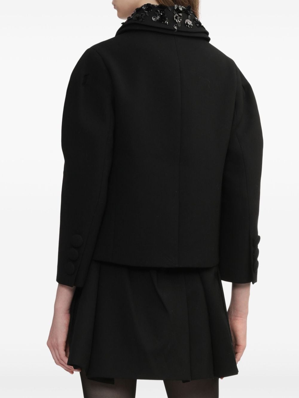 sequin-embellished jacket - 4