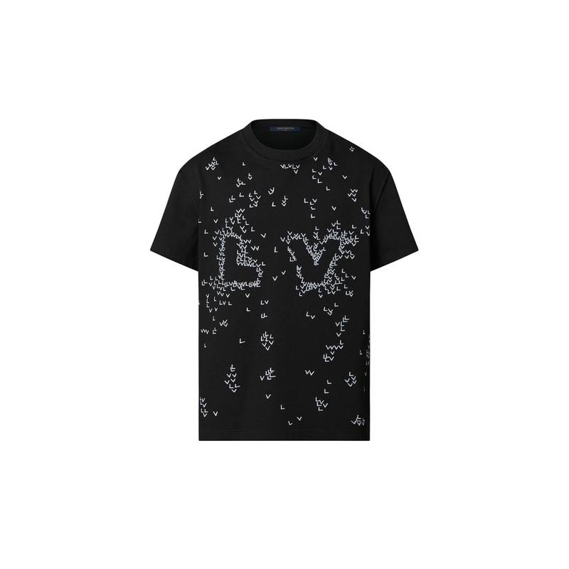 LV Spread Embroidery T-Shirt - 1