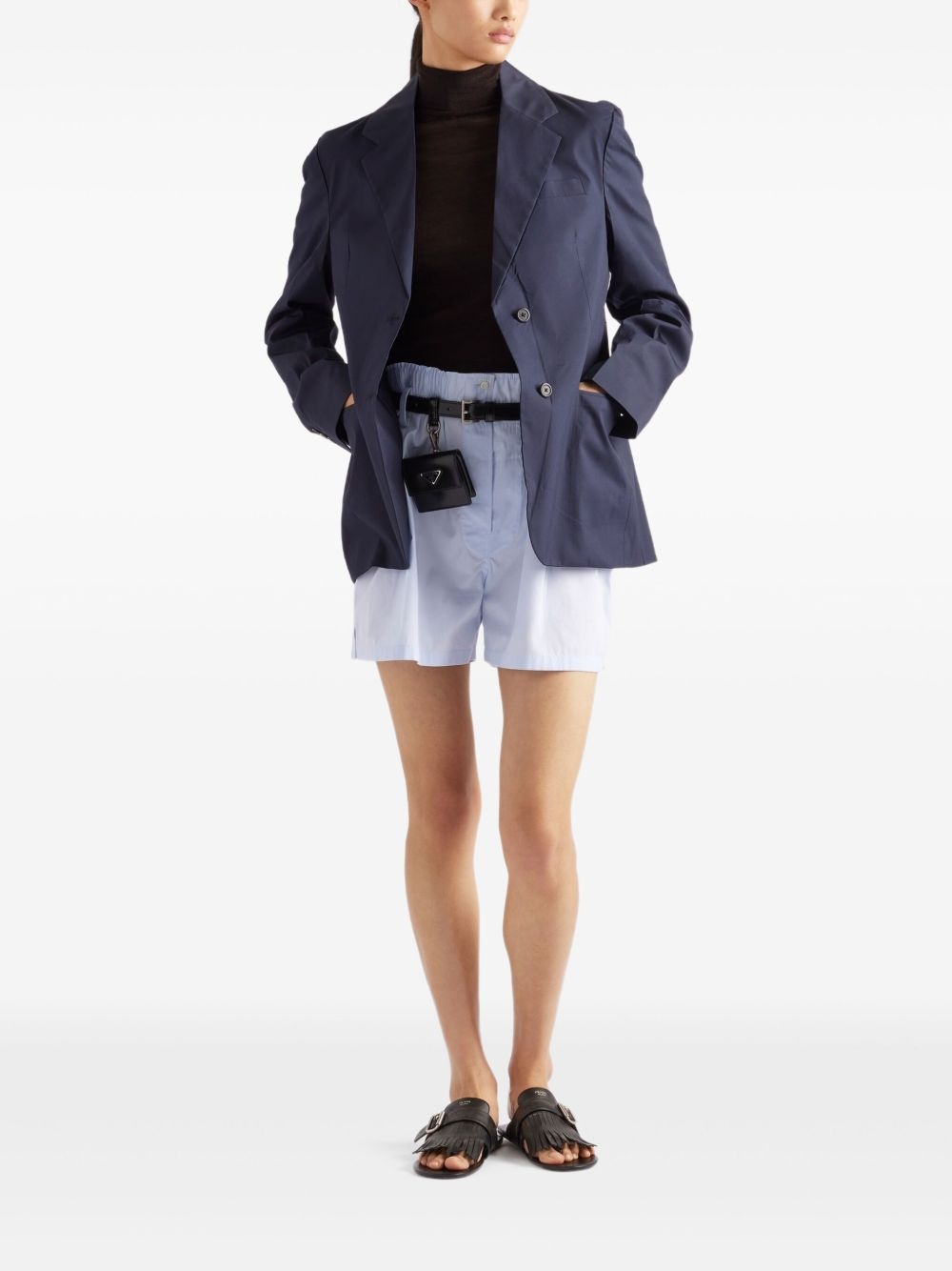 poplin blazer - 2