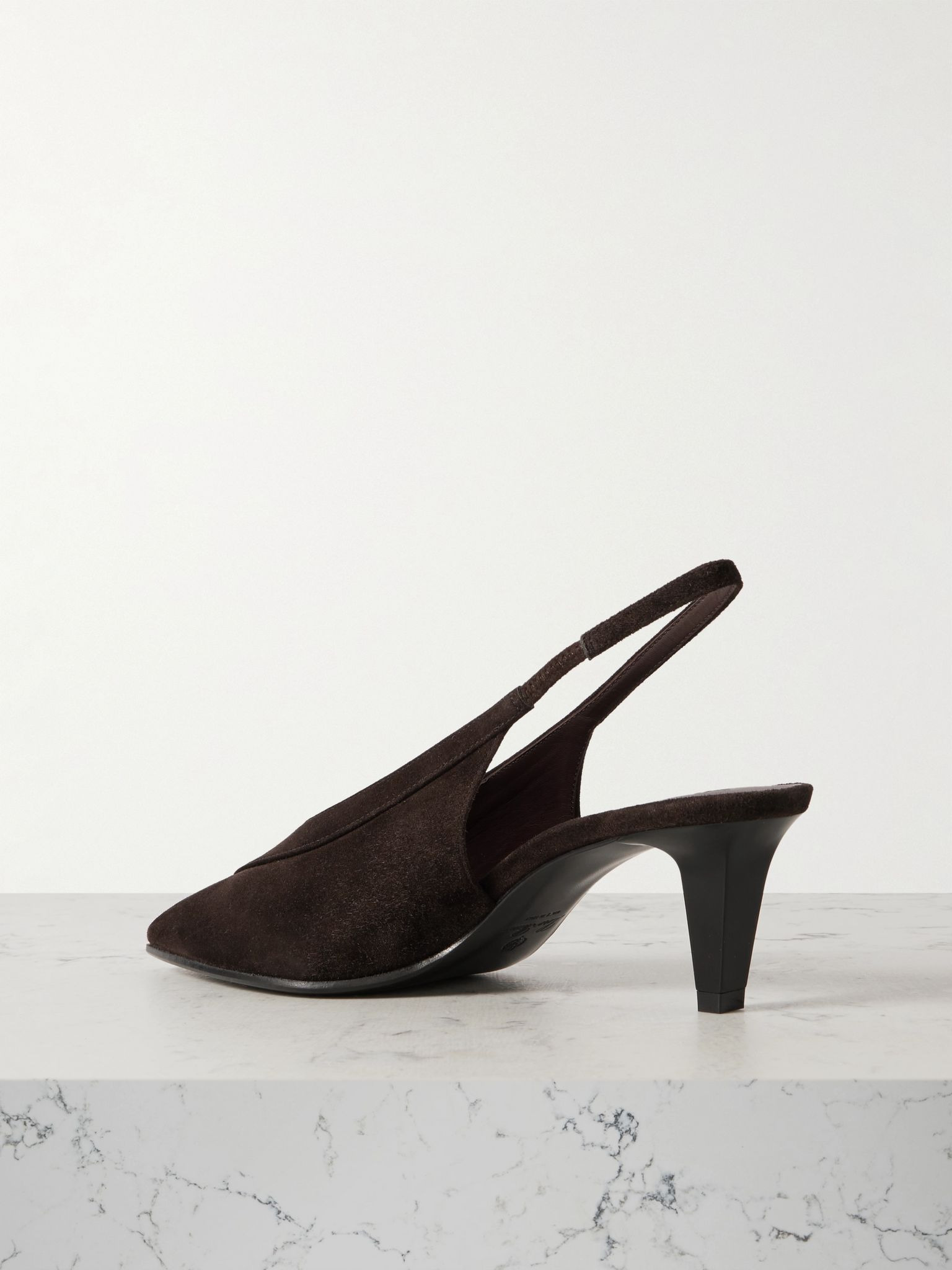 Rebecca suede slingback pumps Brown - 3