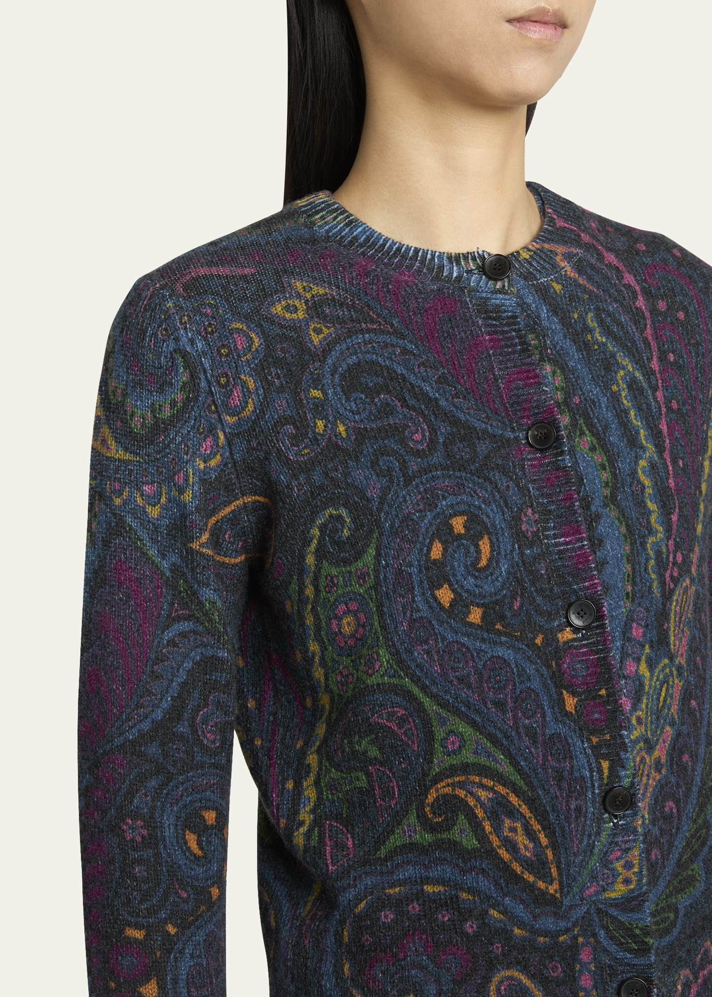 Paisley Knit Cardigan - 5