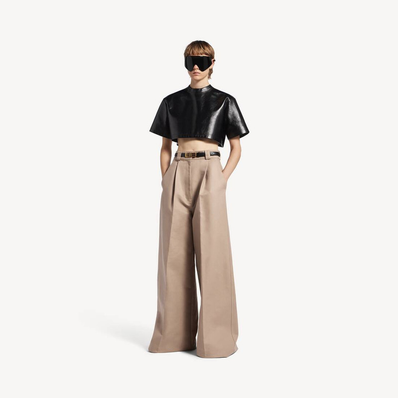 BALENCIAGA Women's High-waist Pants in Dune outlook