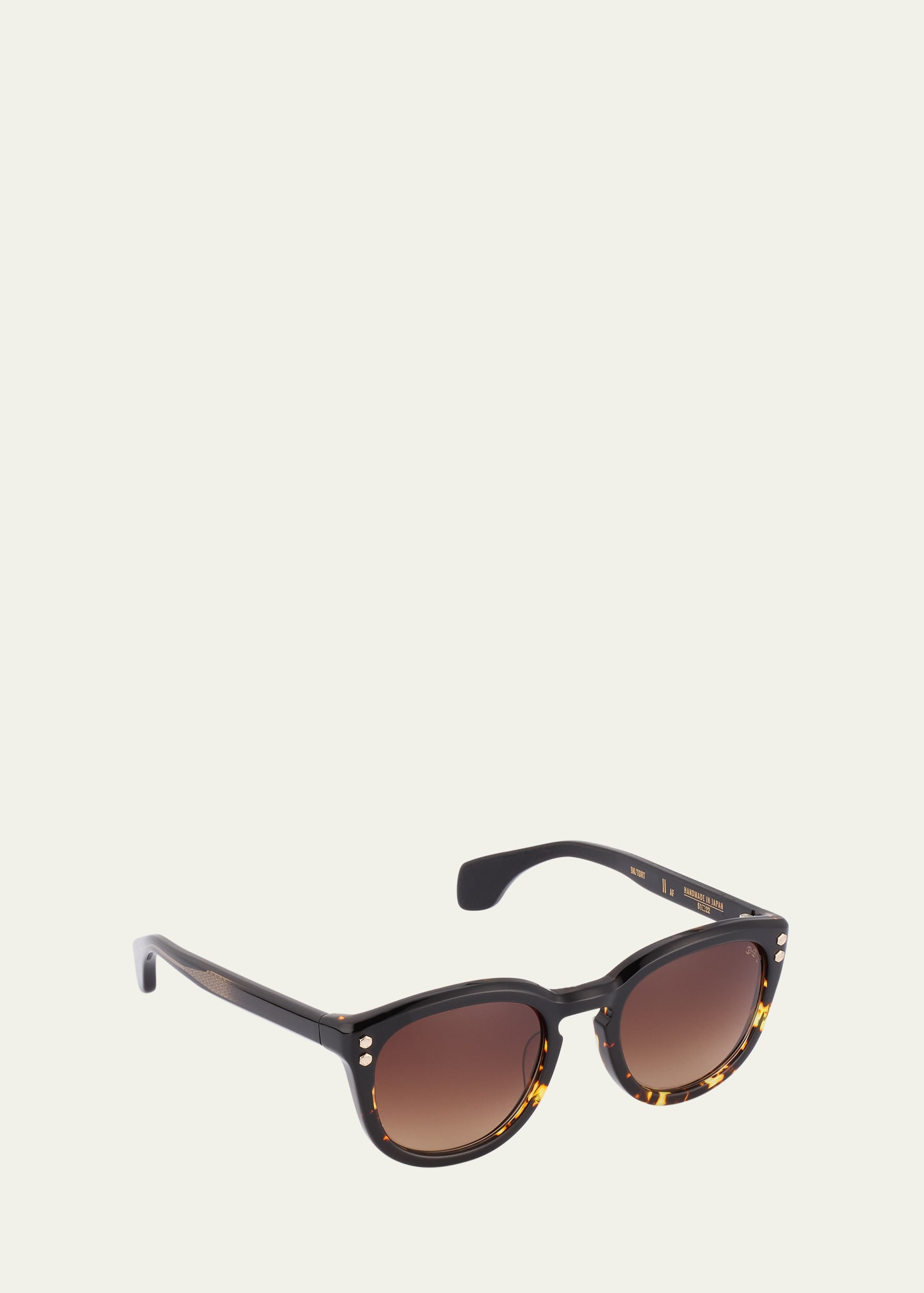 Keyhole Acetate Round Sunglasses - 2