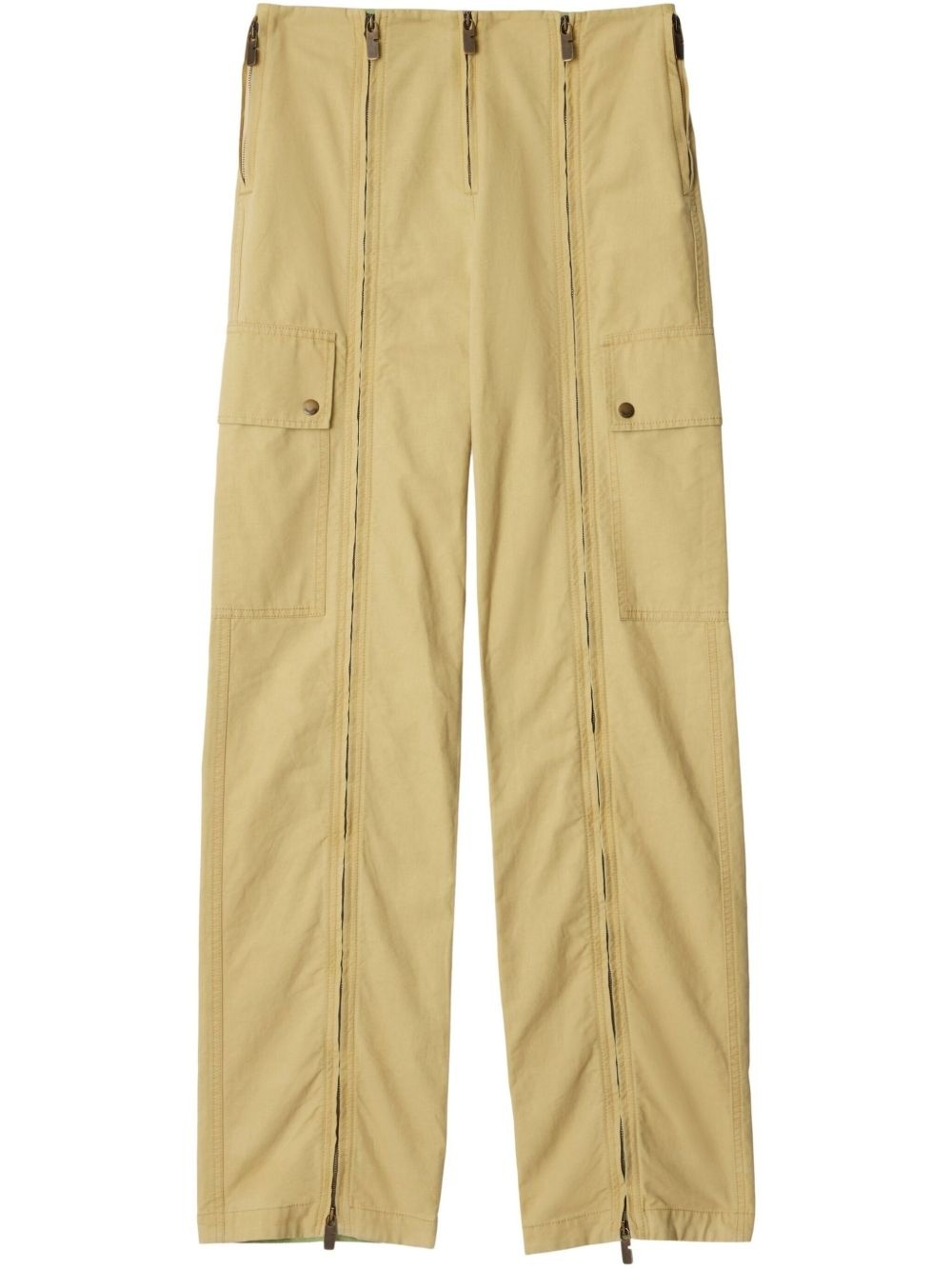 Zip straight-leg trousers - 1