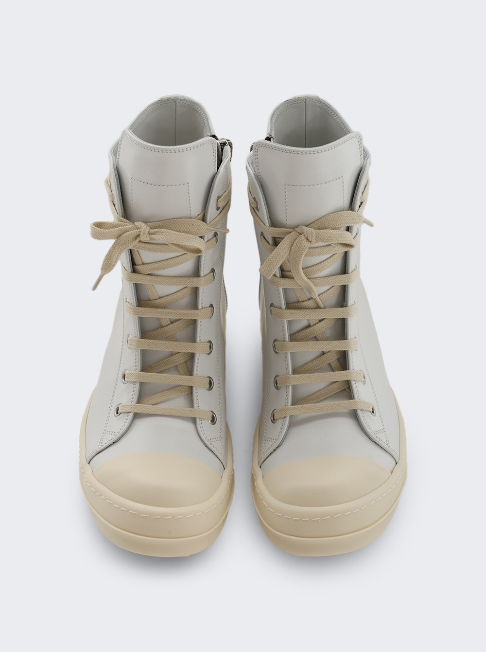 Hollywood High Top Sneakers Glossy Chalk And Milk - 5