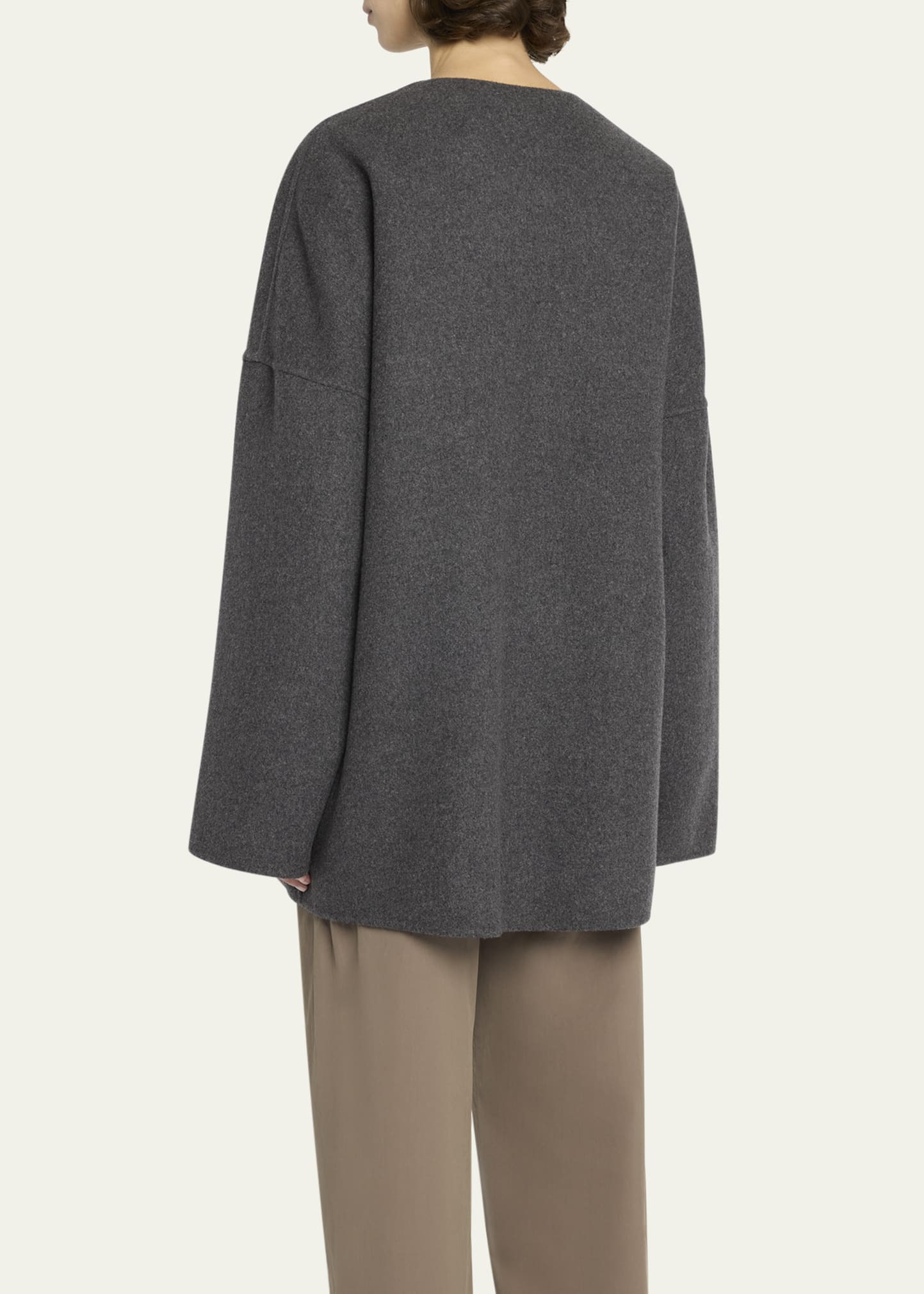 Elke Brushed Cashmere Single-Breasted Jacket - 3