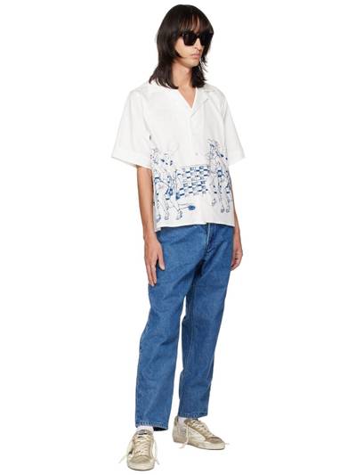 Enfants Riches Déprimés Blue Flannel Lined Jeans outlook