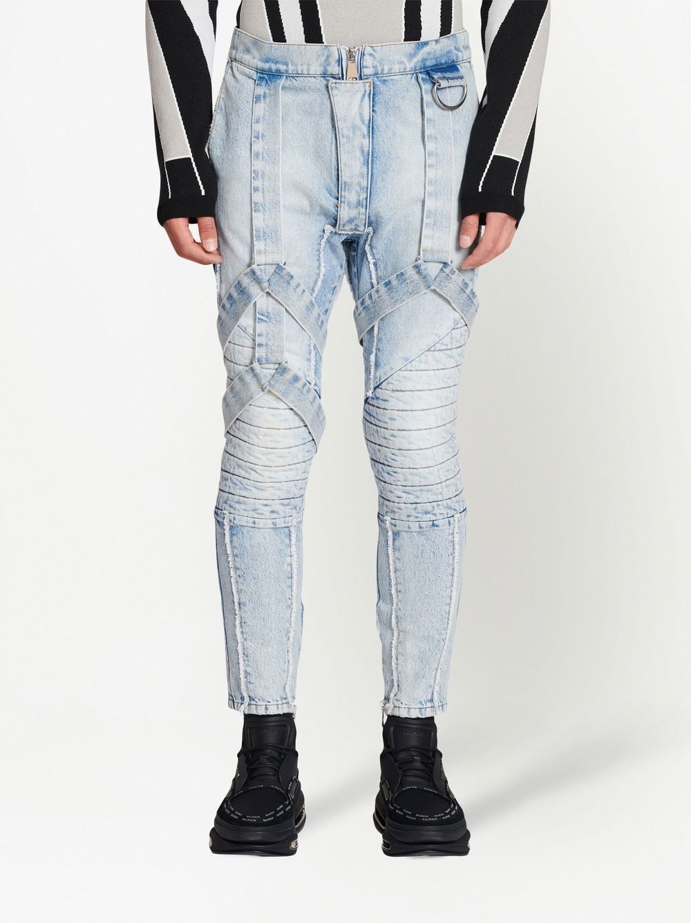 SLIM-FIT STRAP JEANS - 2