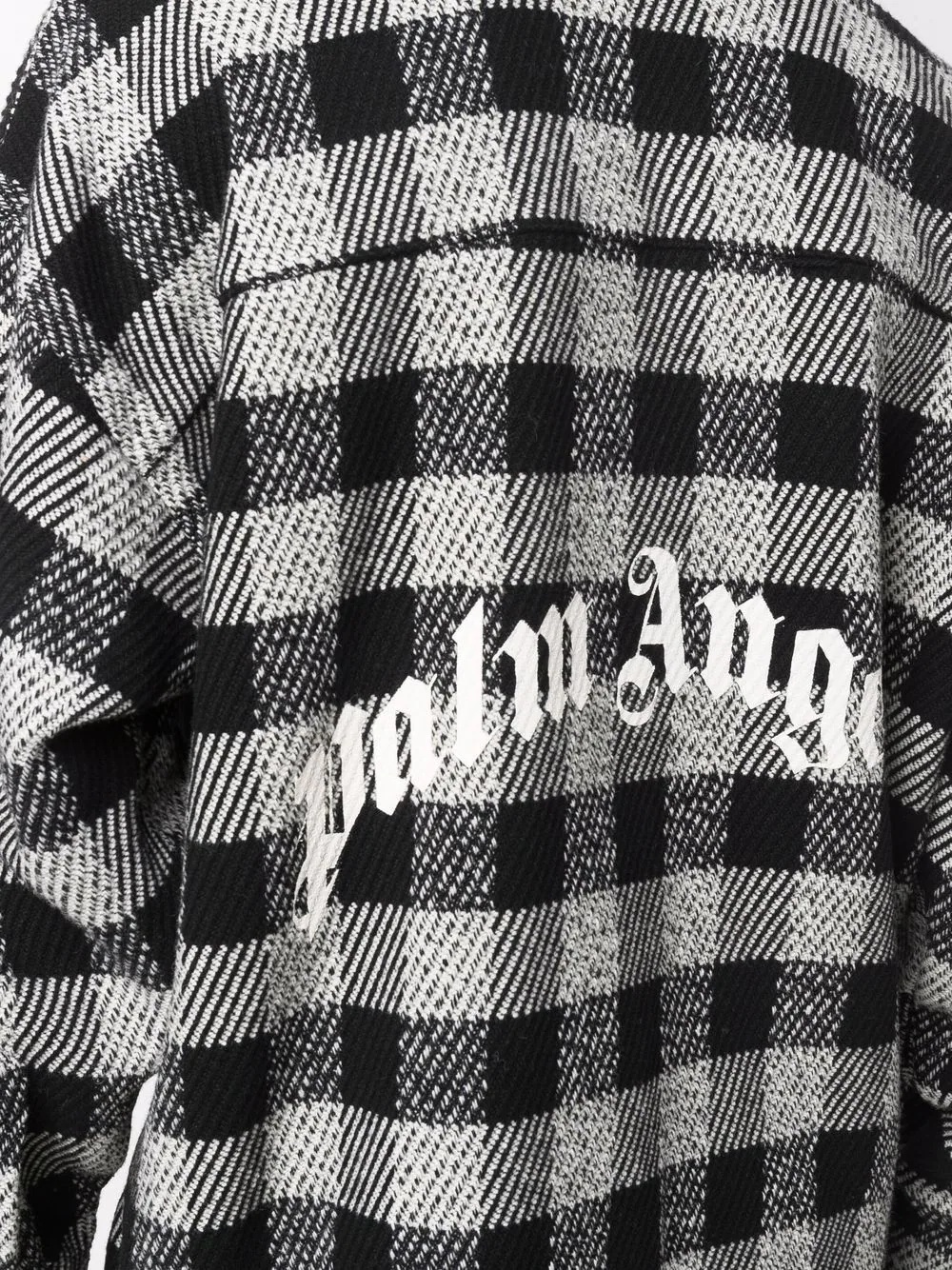 checked logo-print shirt - 5