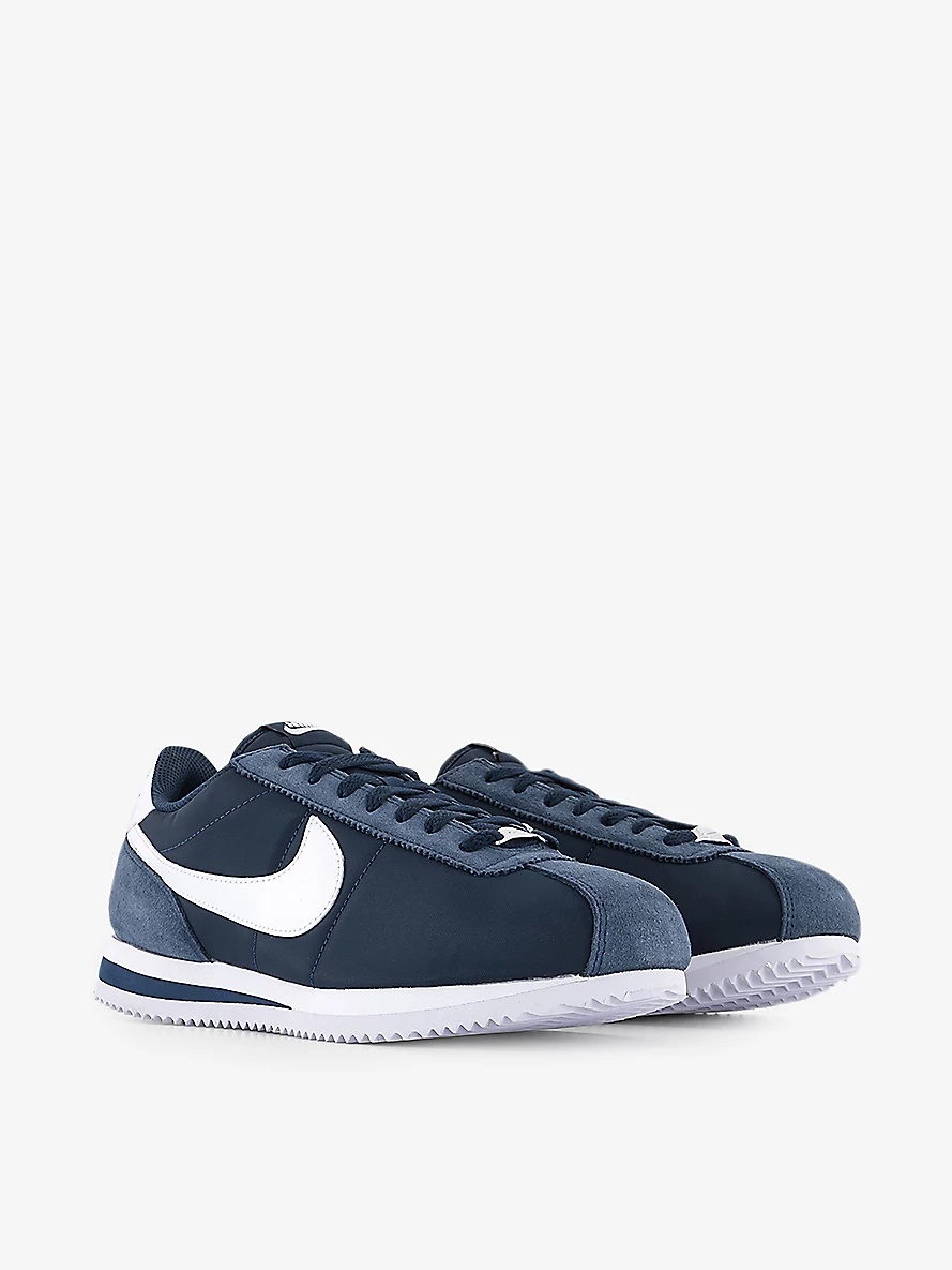 Cortez Swoosh-logo leather low-top trainers - 3