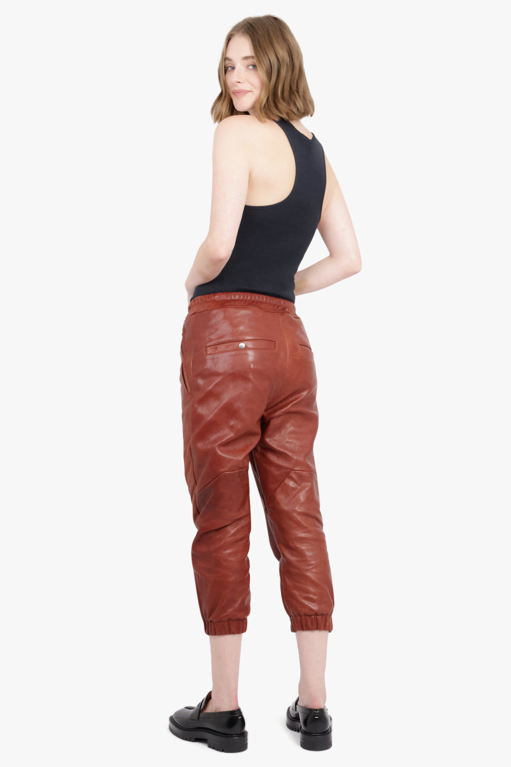 CROPPED TRACK PANT |  HENNA - 4