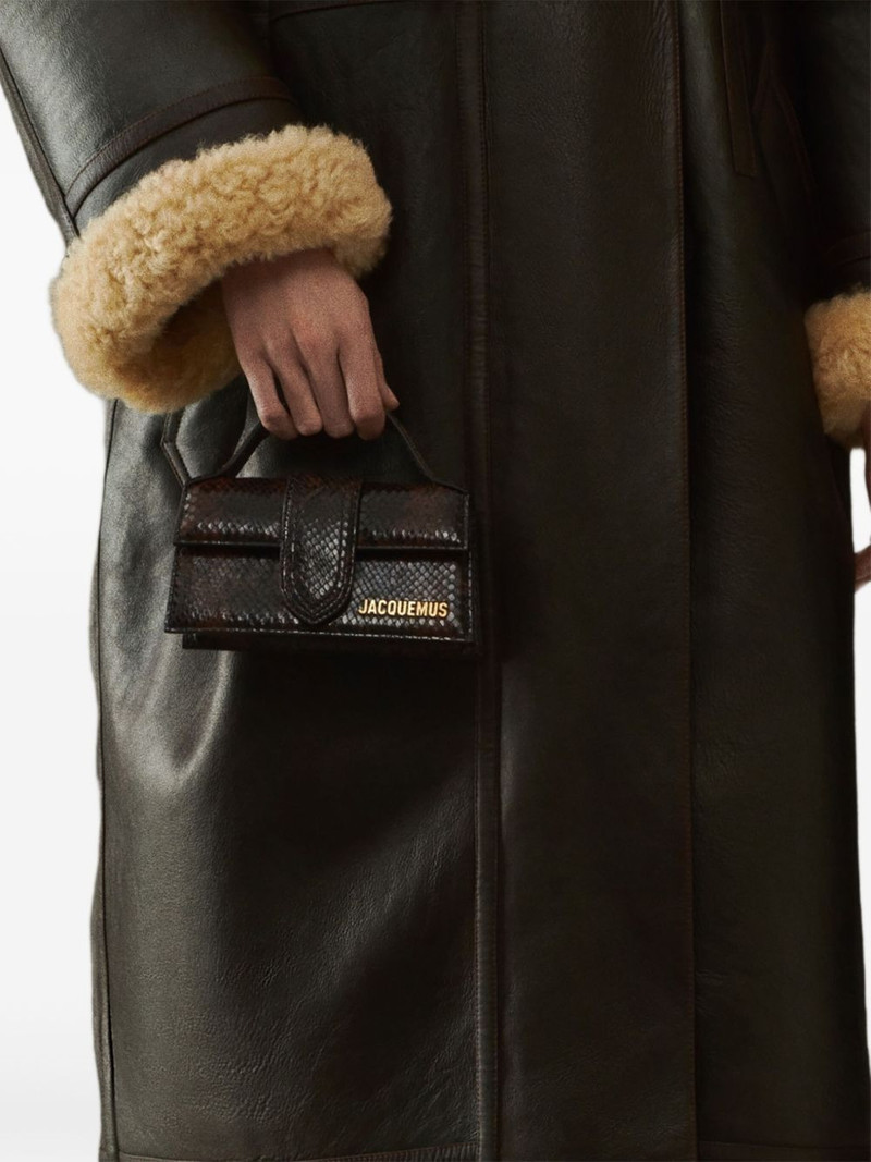 JACQUEMUS The Bambino top-handle leather clutch bag outlook