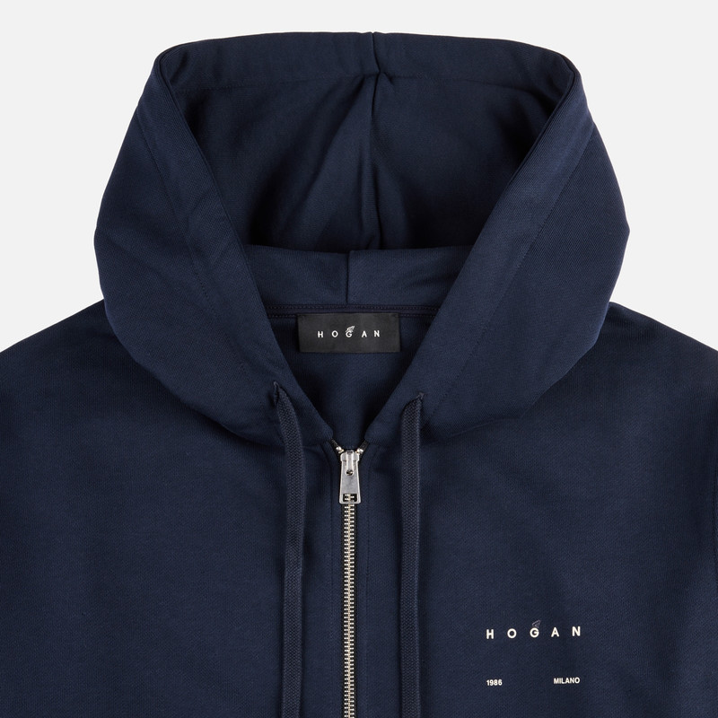 Sweatshirt in cotton with zip 6