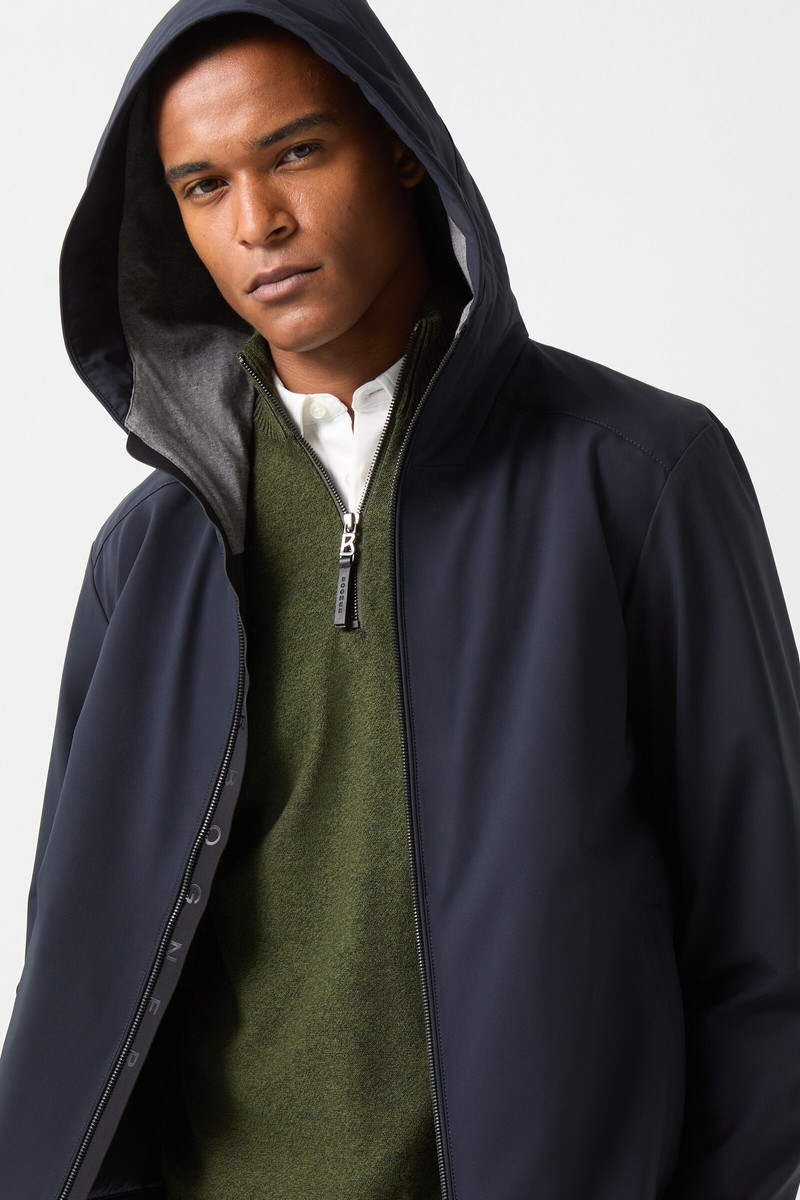 Lias half-zippered sweater in Olive green 5