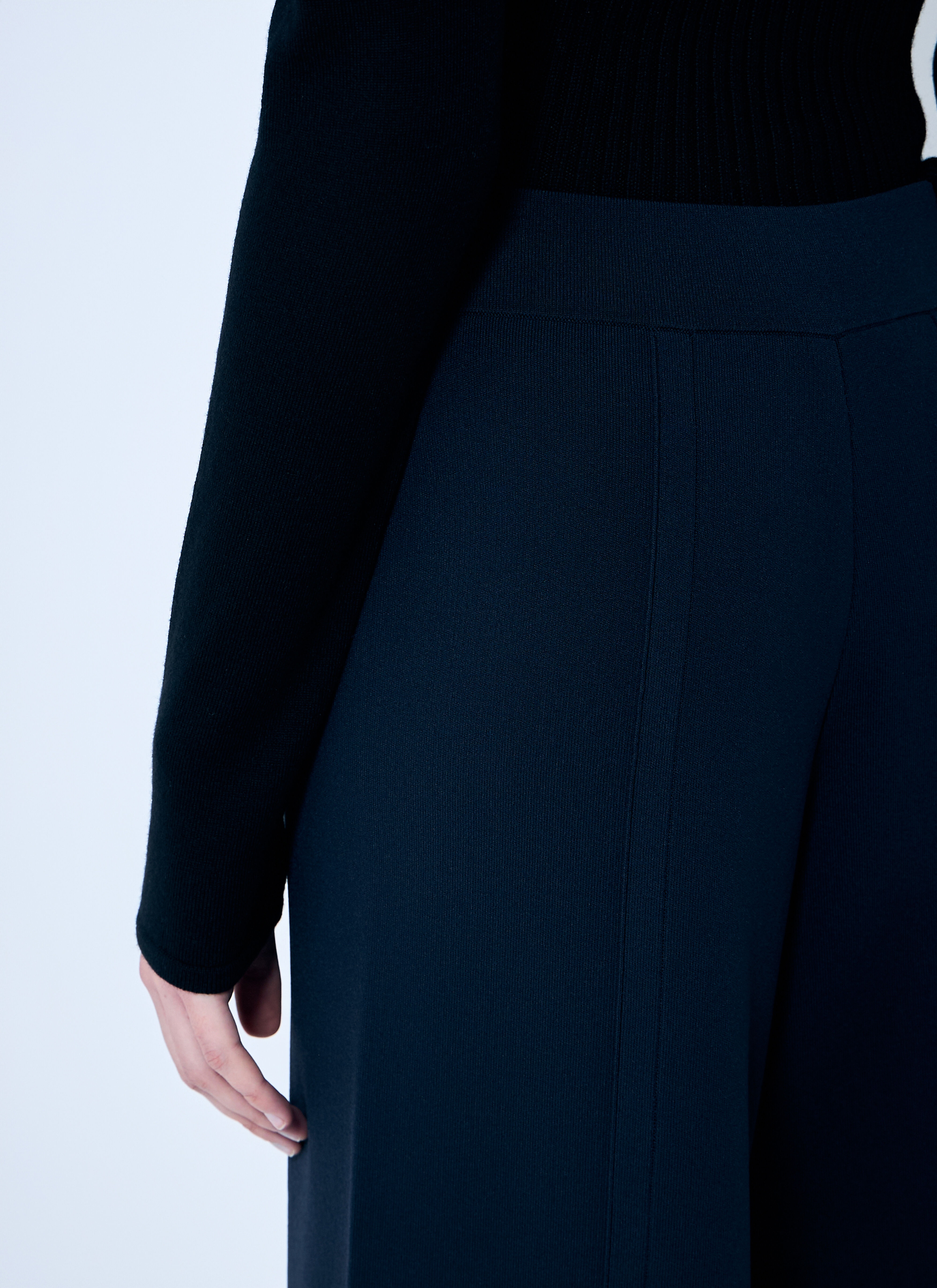 Knit Wide Leg Pants - 5