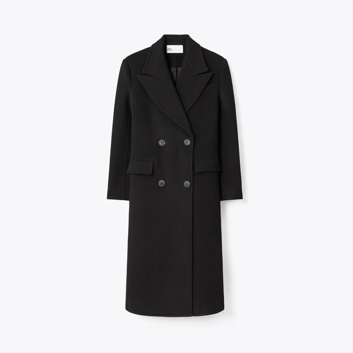 Double Breasted Wool Coat - 1