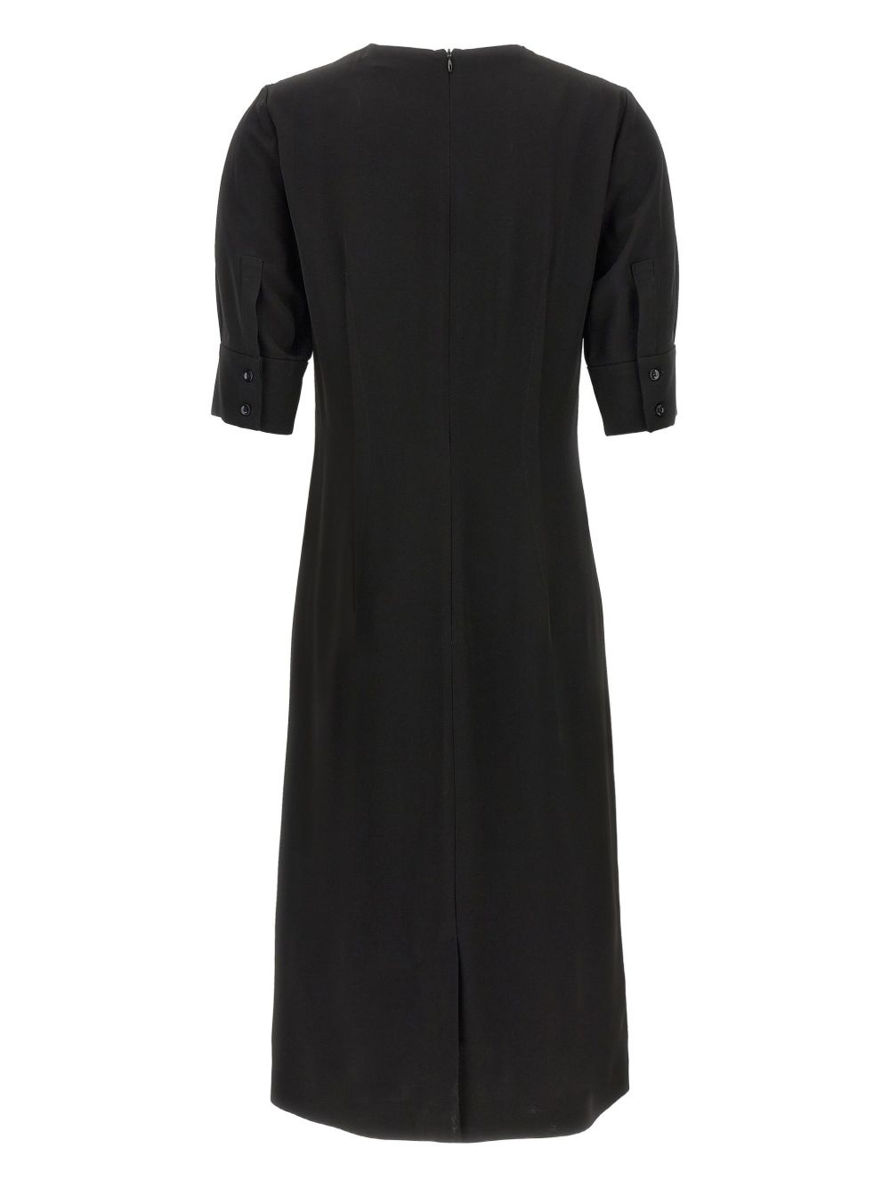 short-sleeve crew-neck dress - 2