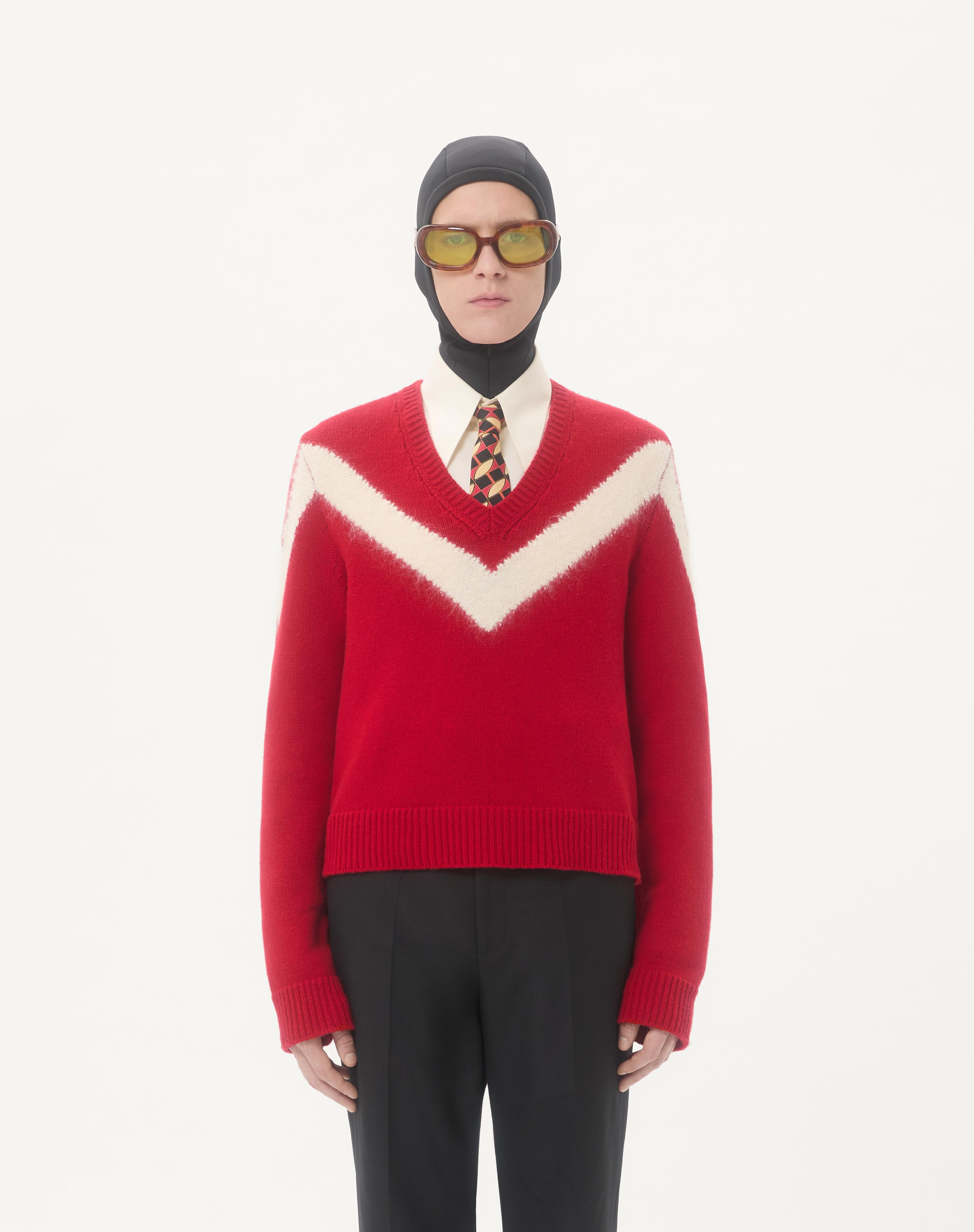 VALENTINO WOOL SWEATER WITH VLOGO BOW AT THE BACK - 5