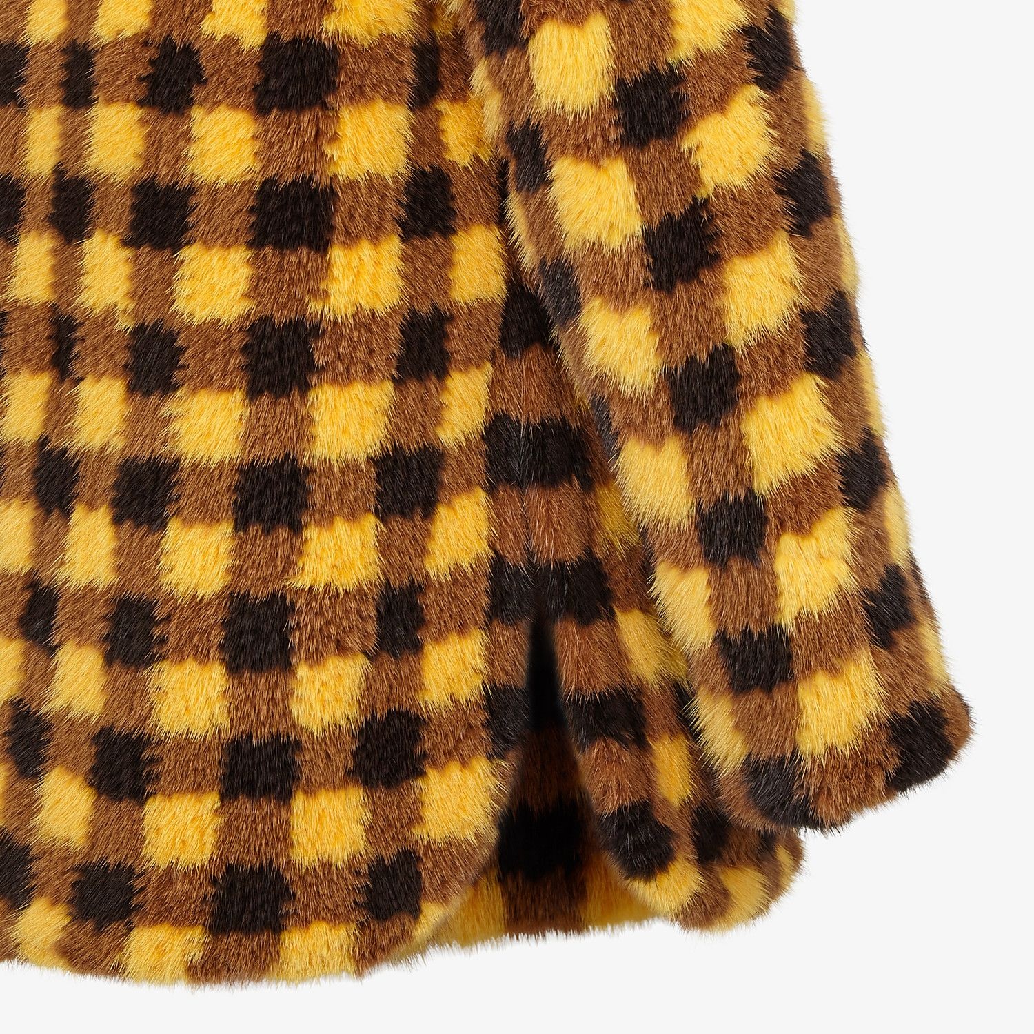 Yellow mink jacket - 3