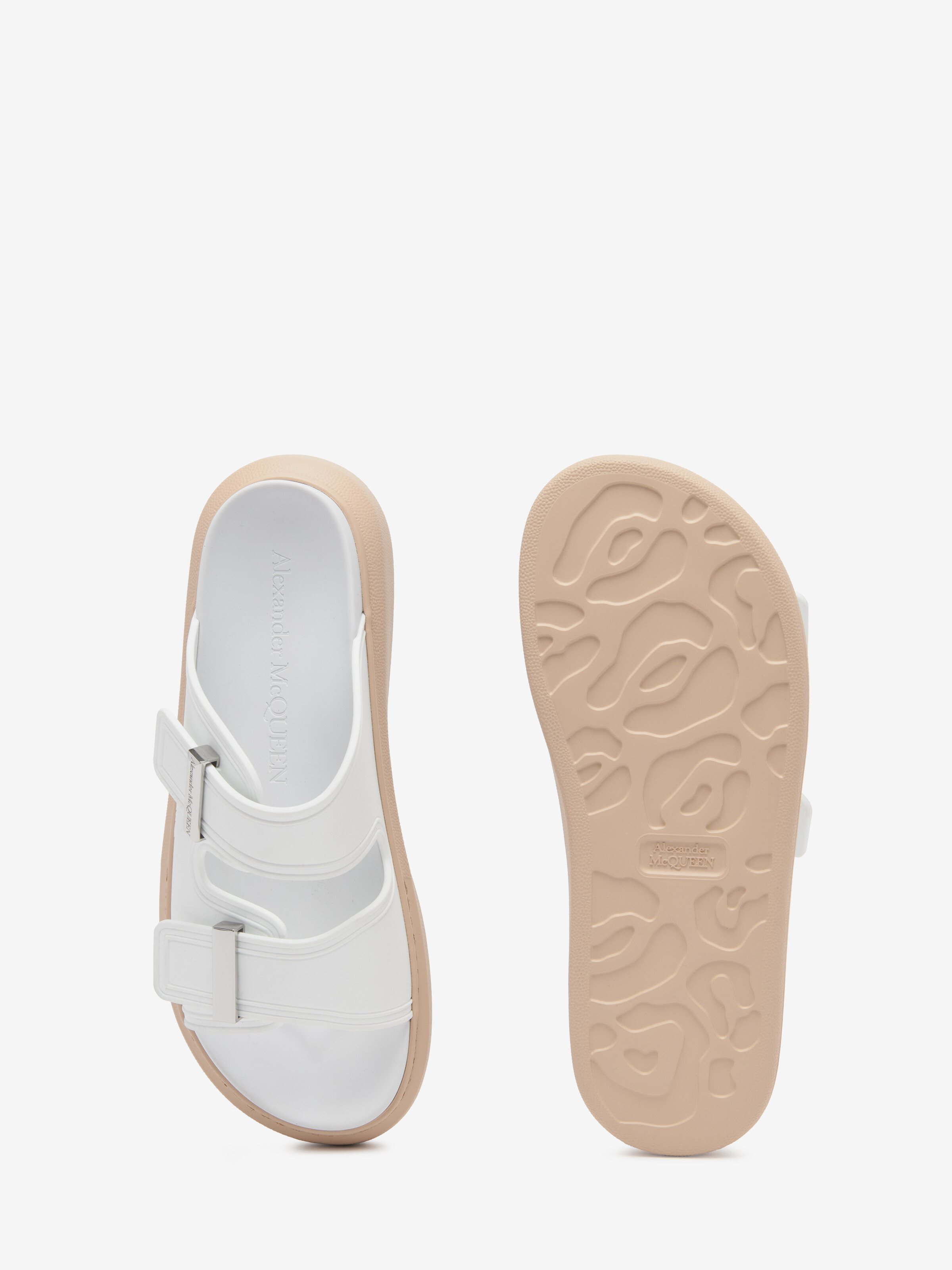 Women's Hybrid Slide in Ivory/blush - 4