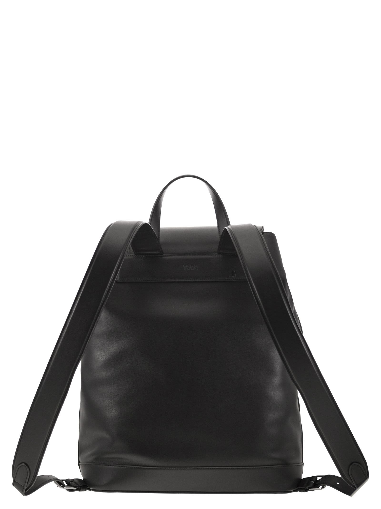 Tod's Men T Timeless Medium Leather Backpack - 2