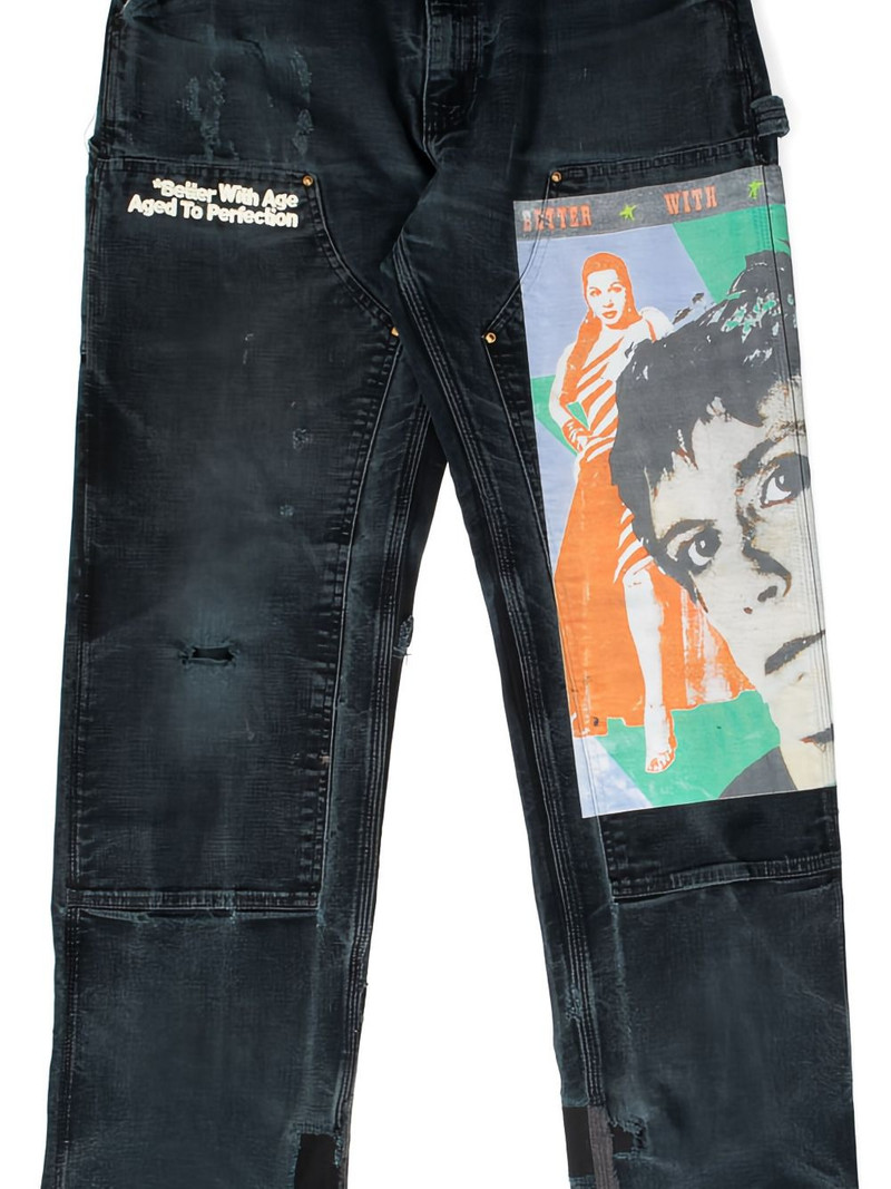 *Better With Age Knucklehead graphic trousers outlook