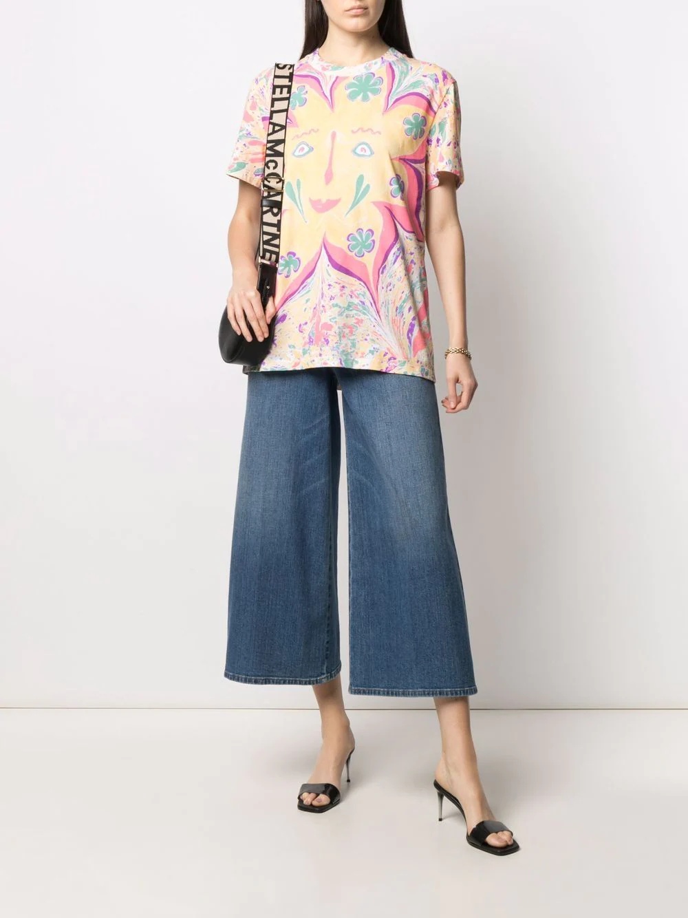 x MYFAWNWY abstract floral-print T-shirt - 3