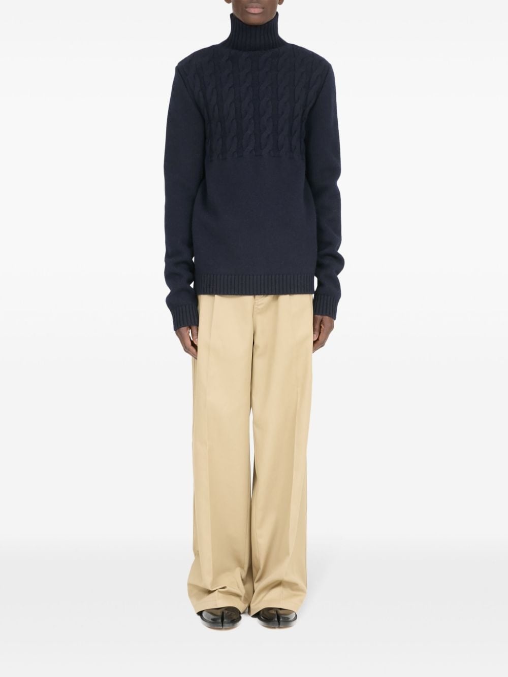 high-neck virgin-wool sweater - 2