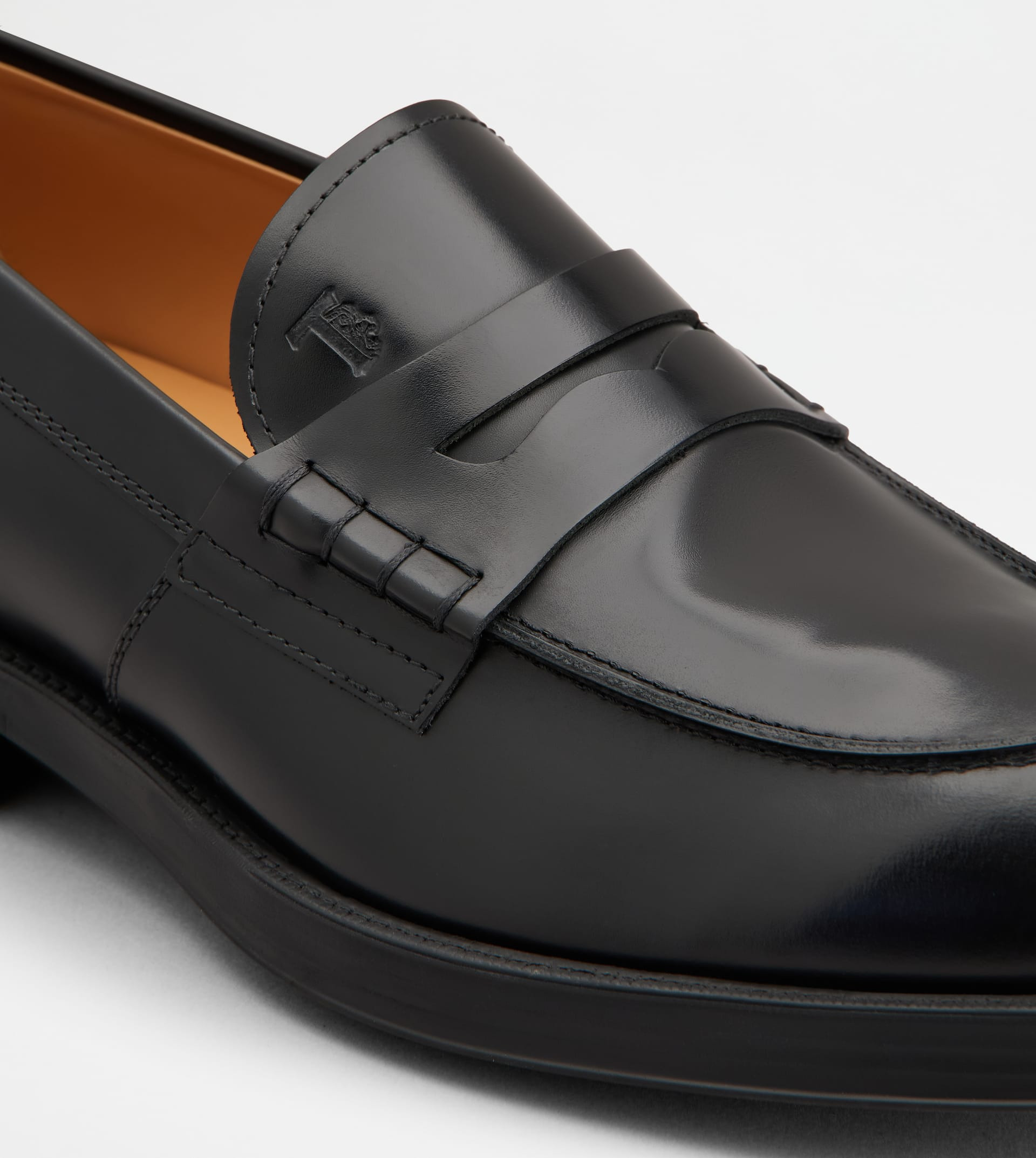 LOAFERS IN LEATHER - BLACK - 5