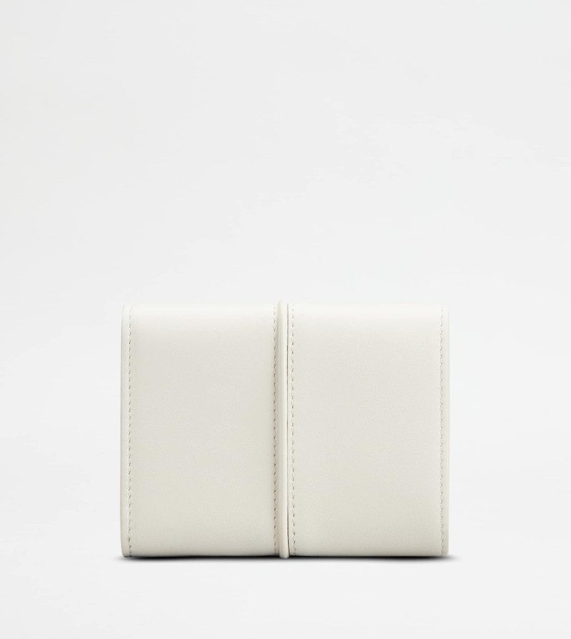 T TIMELESS WALLET IN LEATHER - WHITE 3
