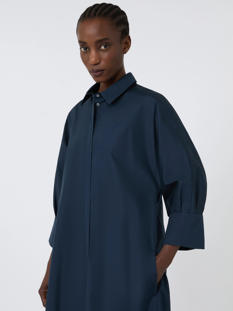 TABATA Cotton shirt dress - MIDNIGHTBLUE 5