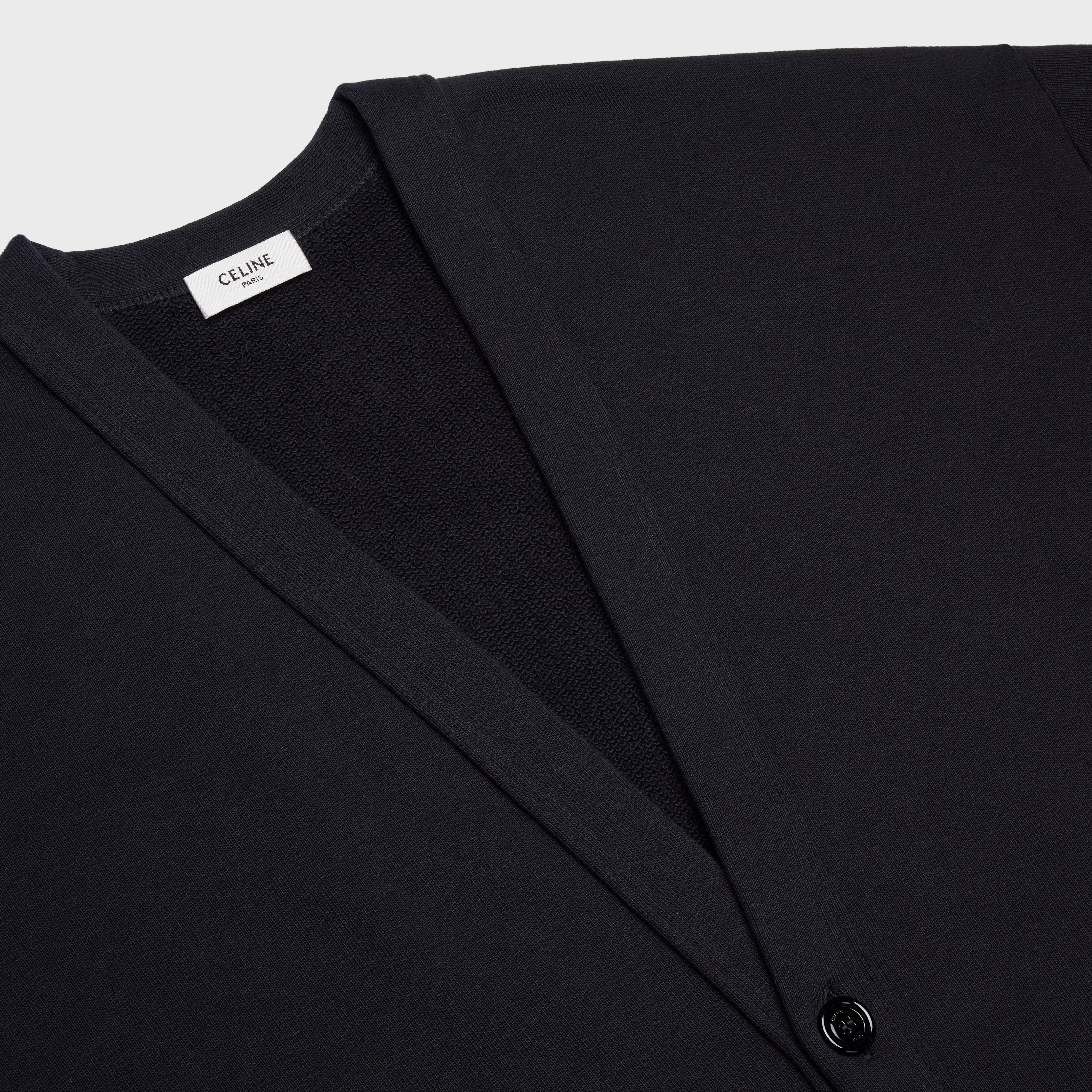 OVERSIZED CELINE CARDIGAN IN COTTON FLEECE - 3
