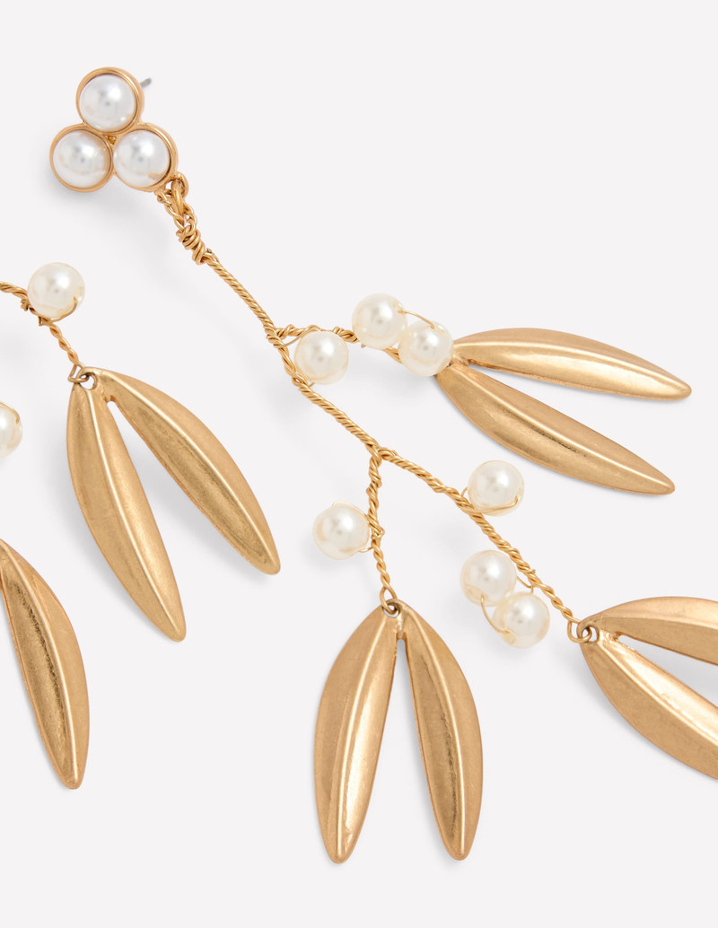 Festive Metal Earrings-Pearl 3