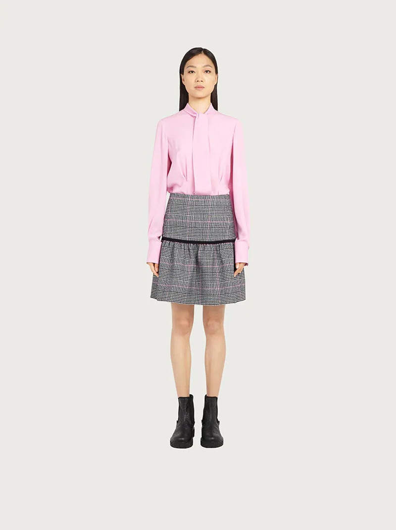 FERRAGAMO MINI SKIRT WITH FLOUNCE outlook