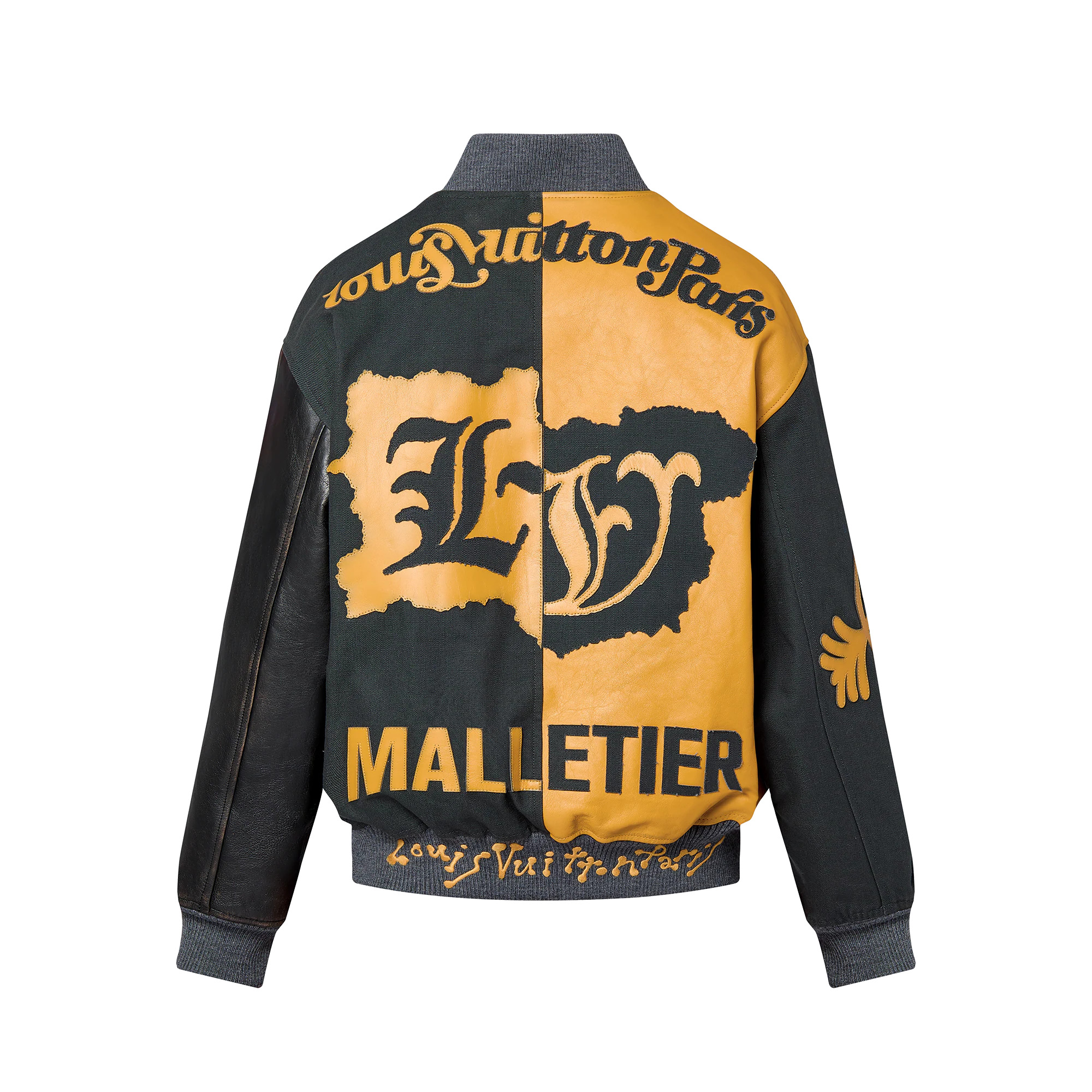 Mix Canvas Leather Bomber - 3