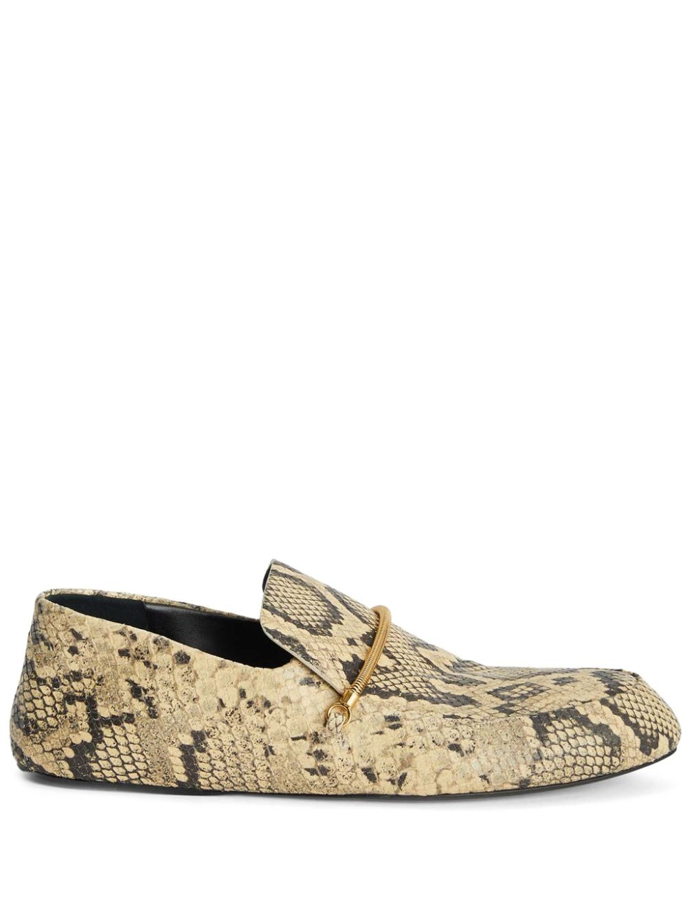 snakeskin-effect loafers - 1