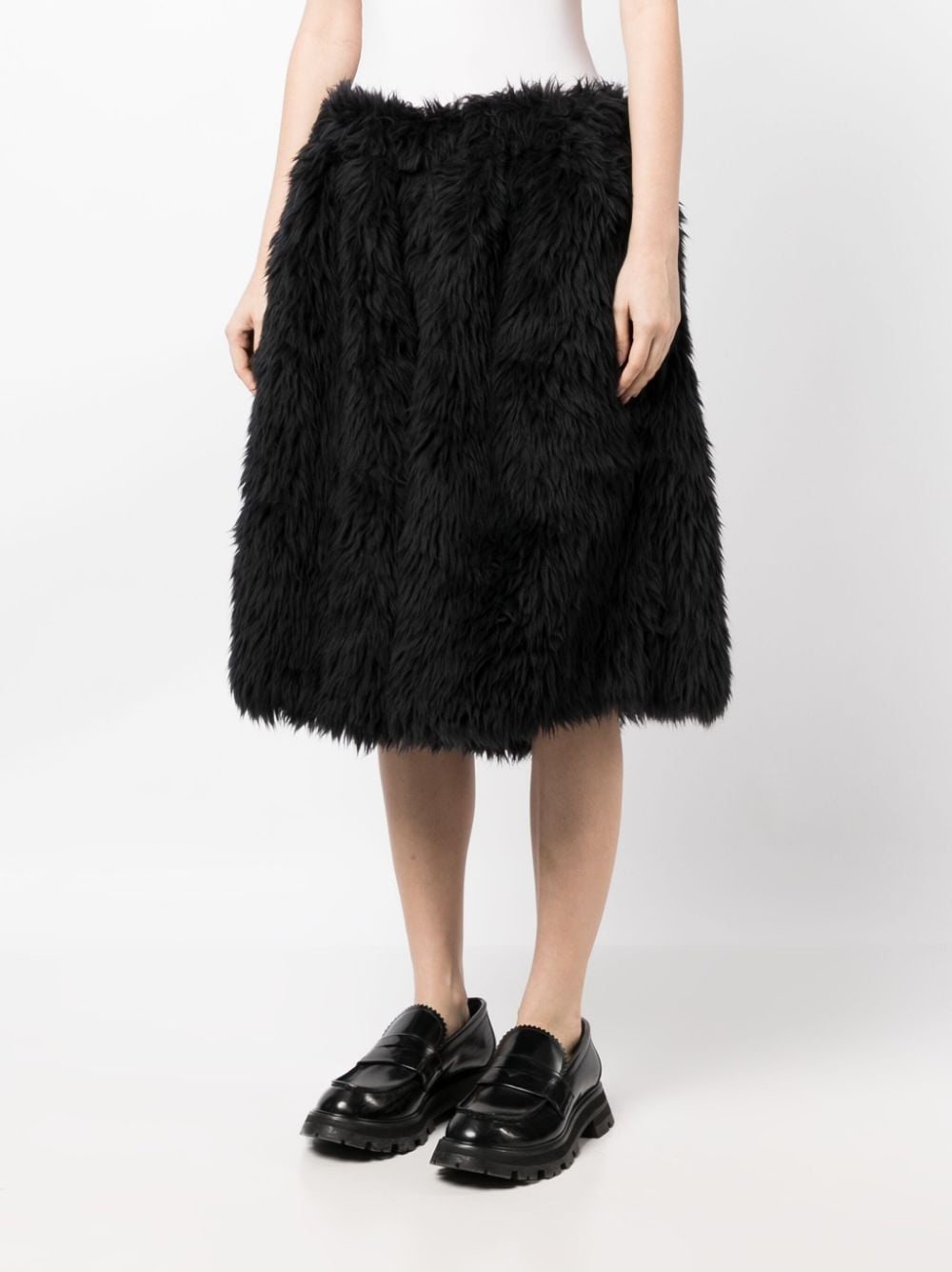 wide-leg knee-length shorts - 3